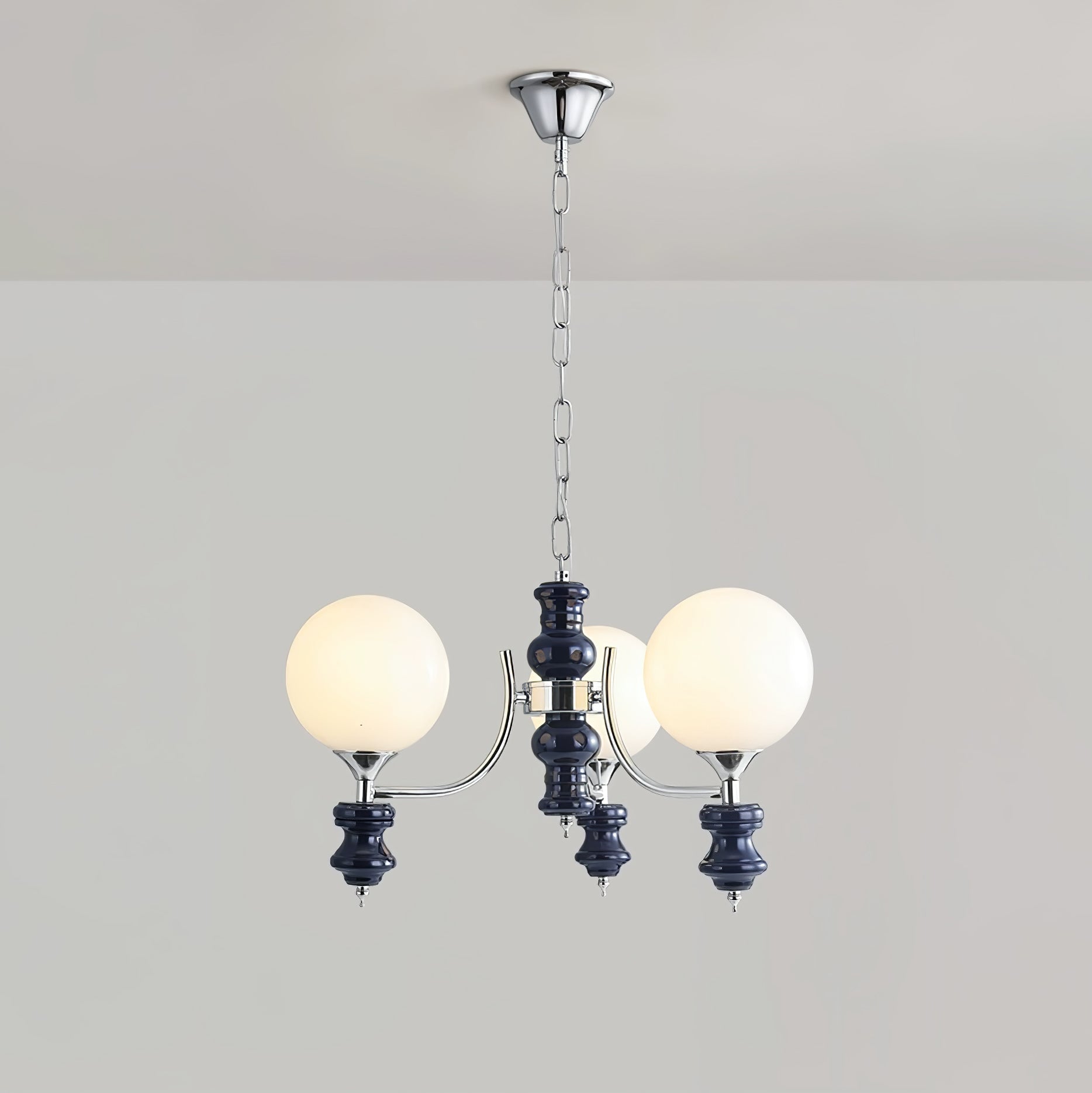 Aurora Chandelier Regal Orb Frosted - Letslighting