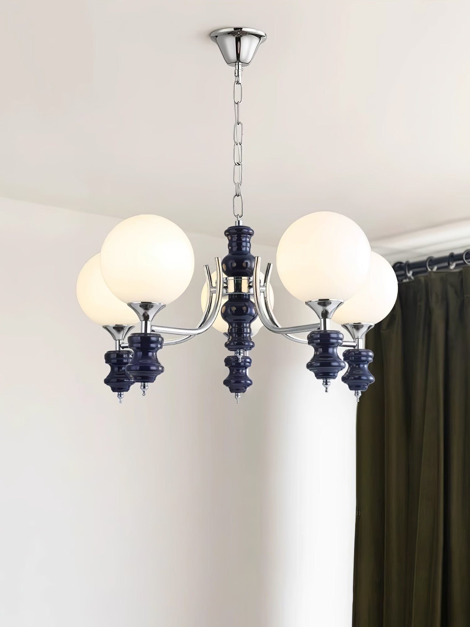 Aurora Chandelier Regal Orb Frosted - Letslighting