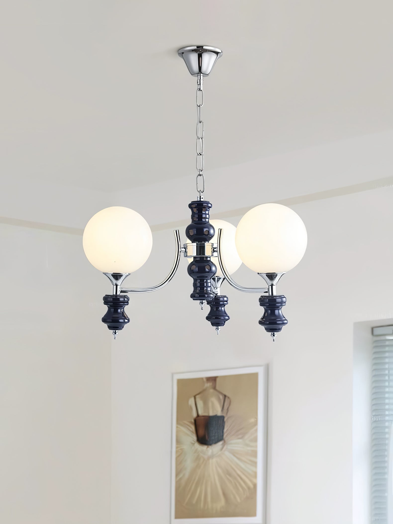 Aurora Chandelier Regal Orb Frosted - Letslighting