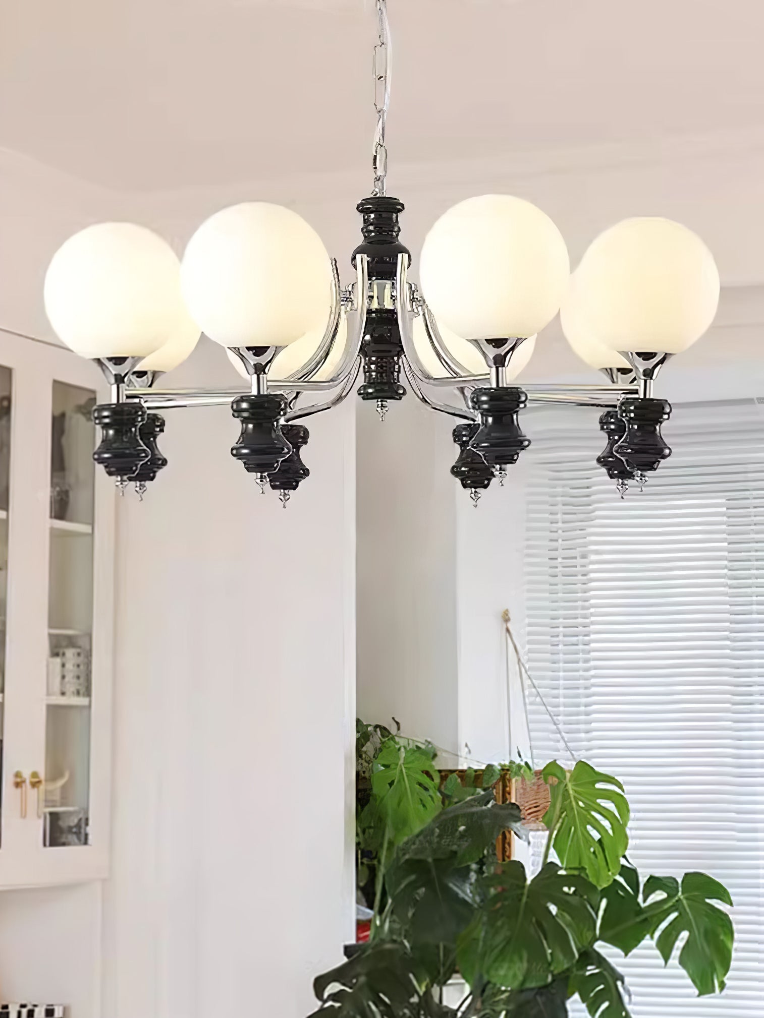 Aurora Chandelier Regal Orb Frosted - Letslighting