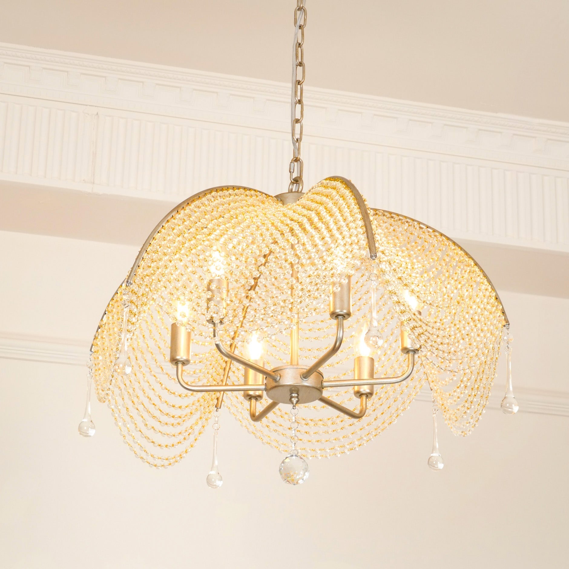Ulsilus Elegance Style Beads Crystal Chandelier - Letslighting