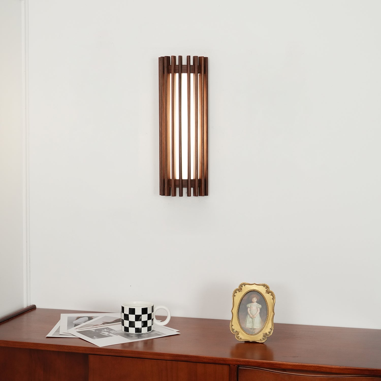 Muto Walnut Indoor Wall Lamp