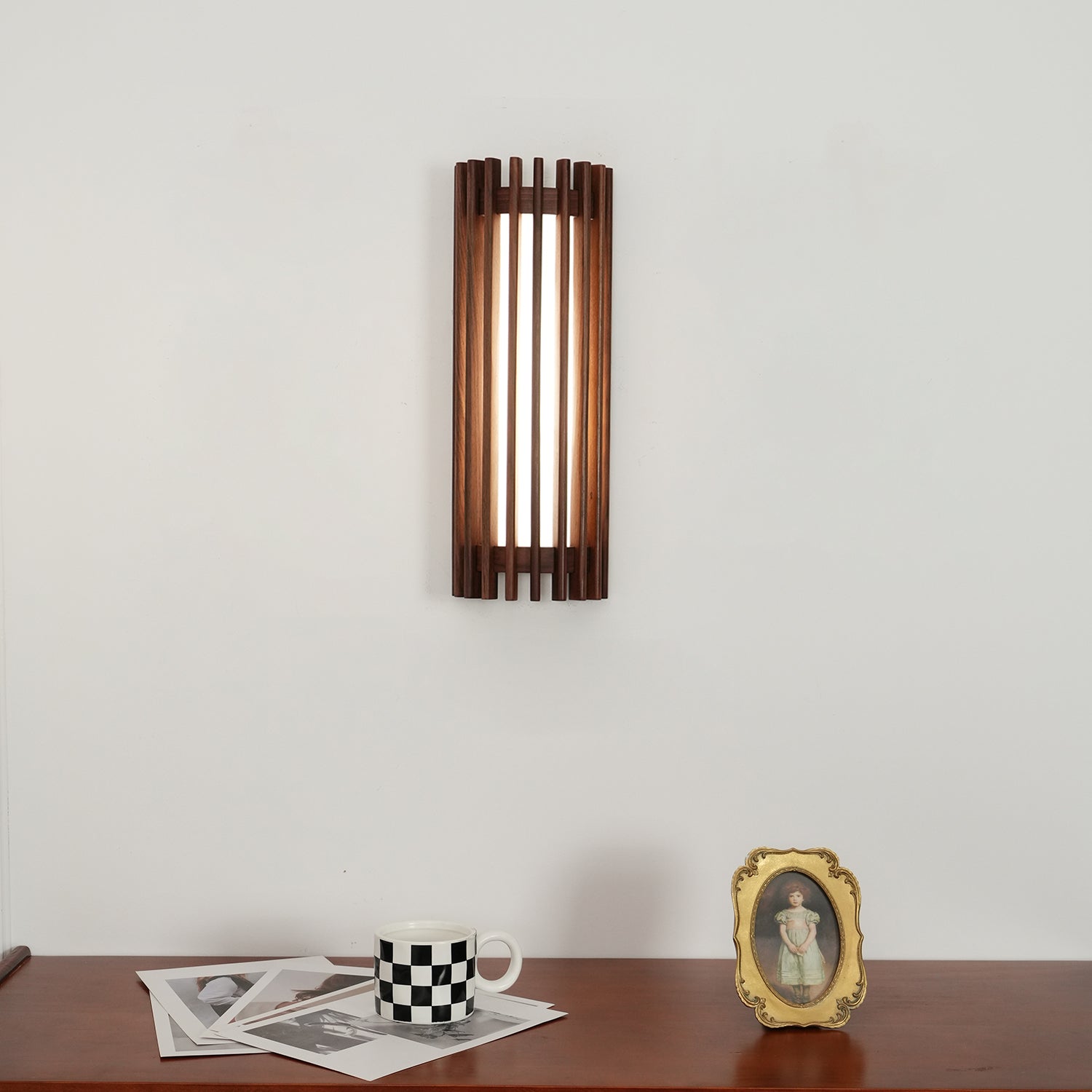 Muto Walnut Indoor Wall Lamp