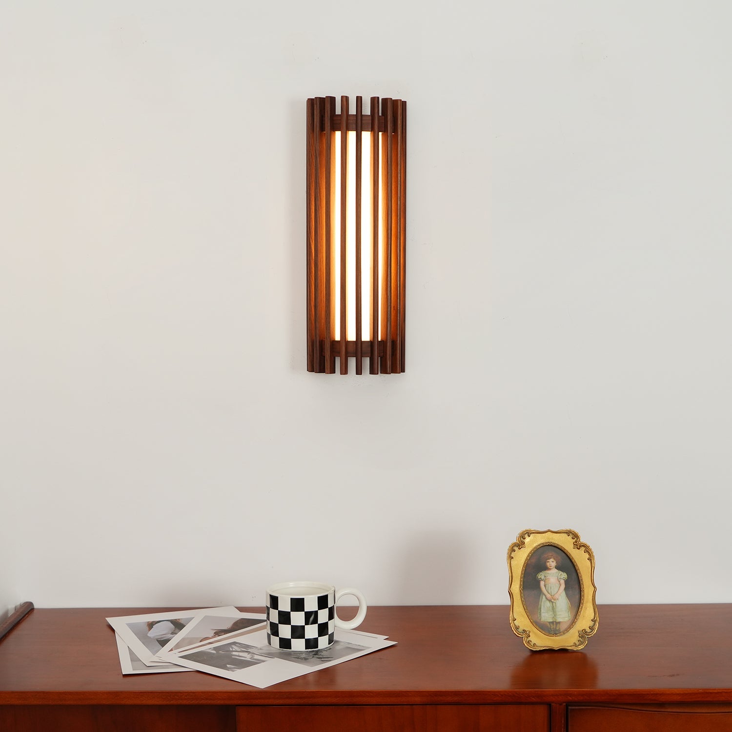 Muto Walnut Indoor Wall Lamp