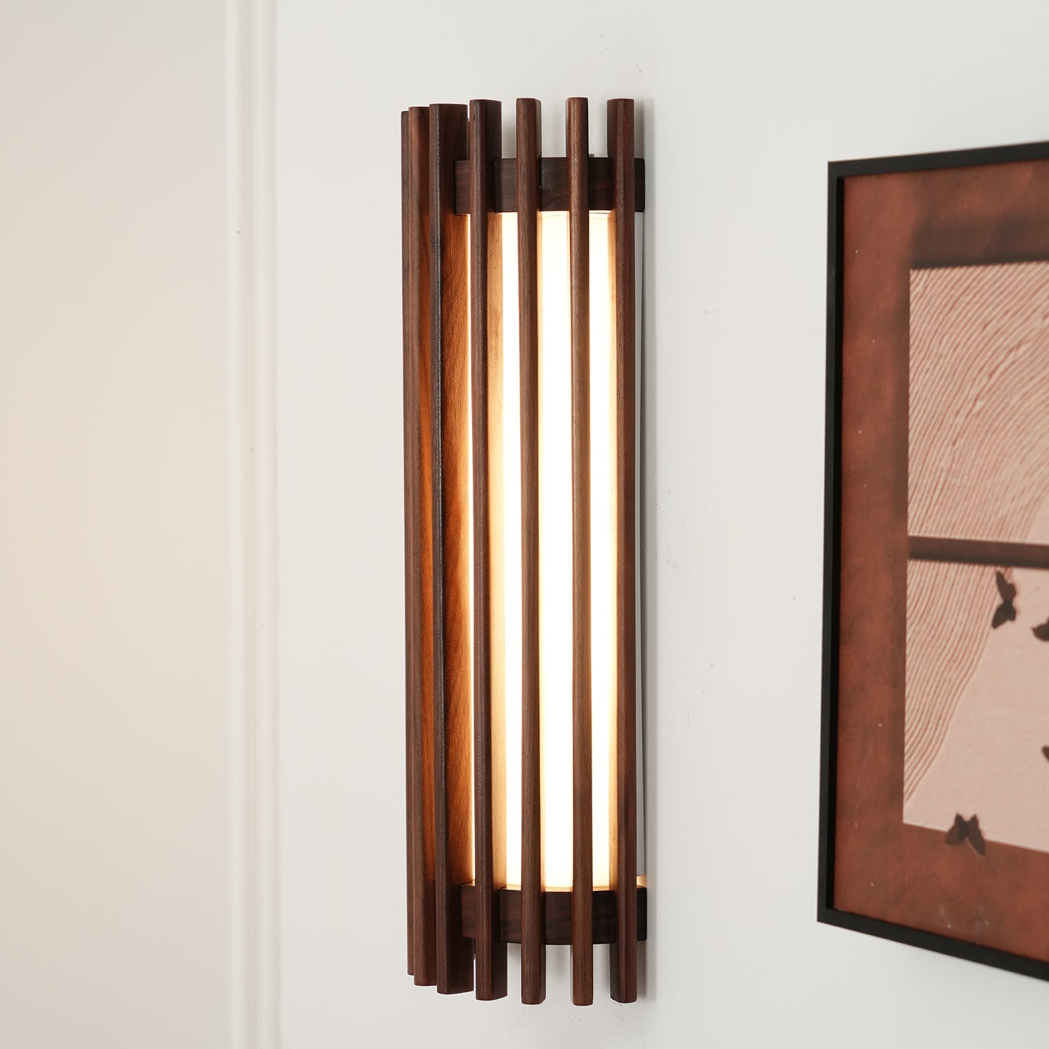 Muto Walnut Indoor Wall Lamp