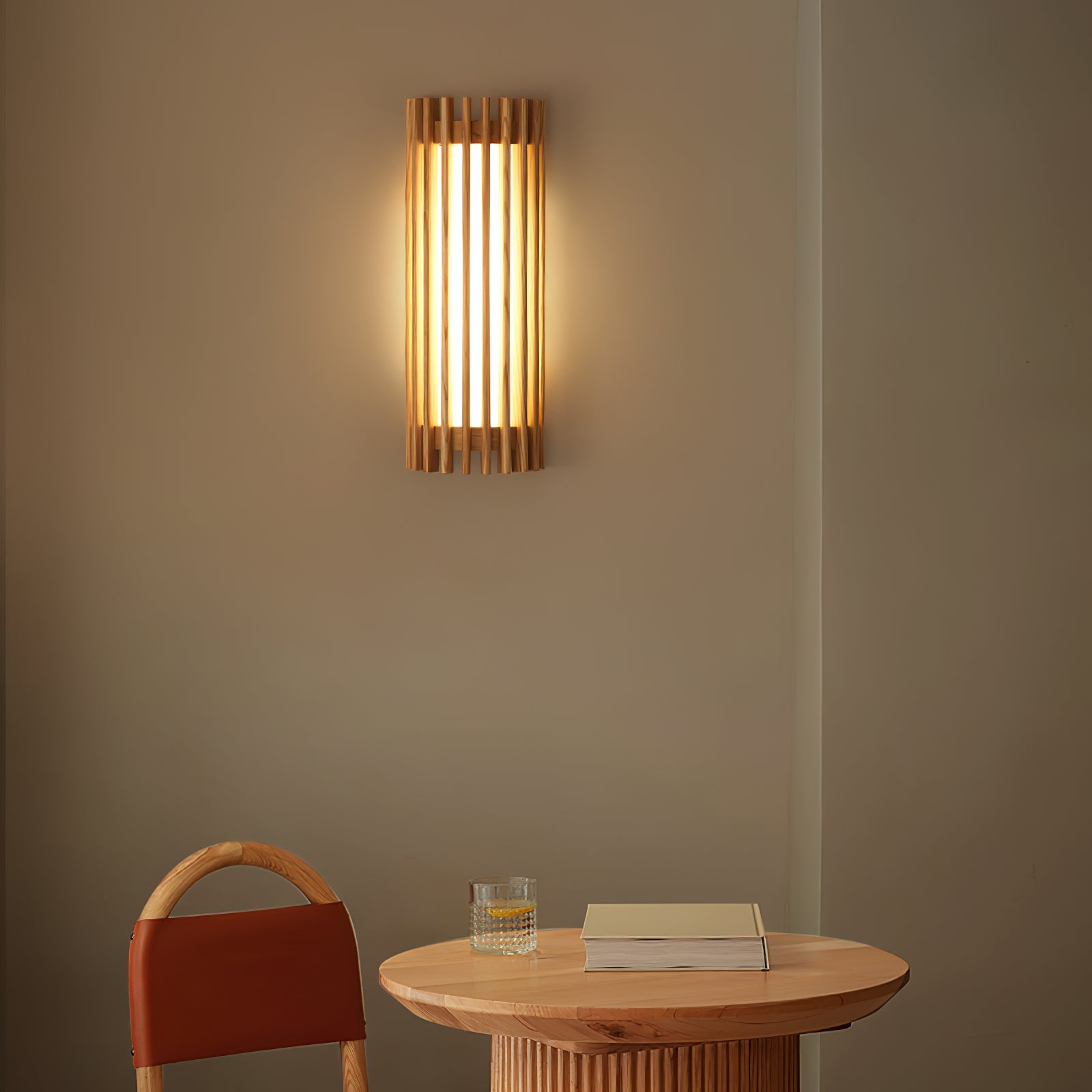 Muto Walnut Indoor Wall Lamp