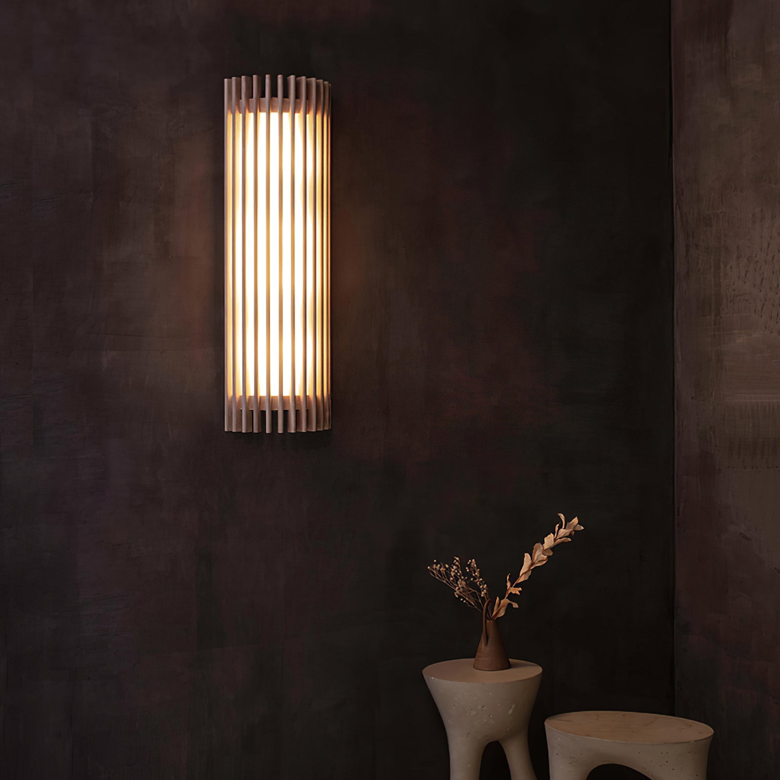Muto Walnut Indoor Wall Lamp