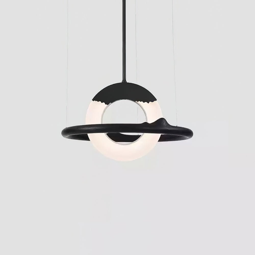Mytalan Circular Acrylic Wood Pendant Light - Letslighting