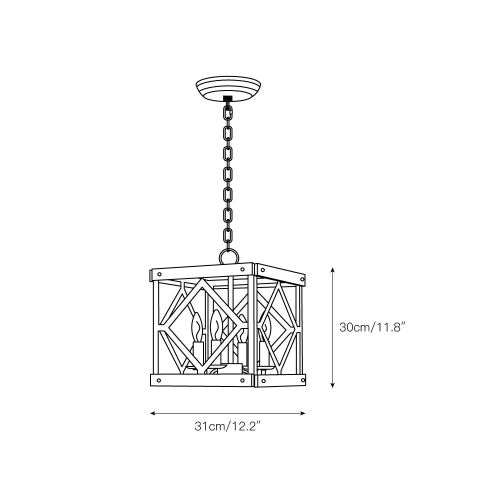 Zelaeora Individual Creativity 4 - Light Wooden Pendant Lamp - Letslighting
