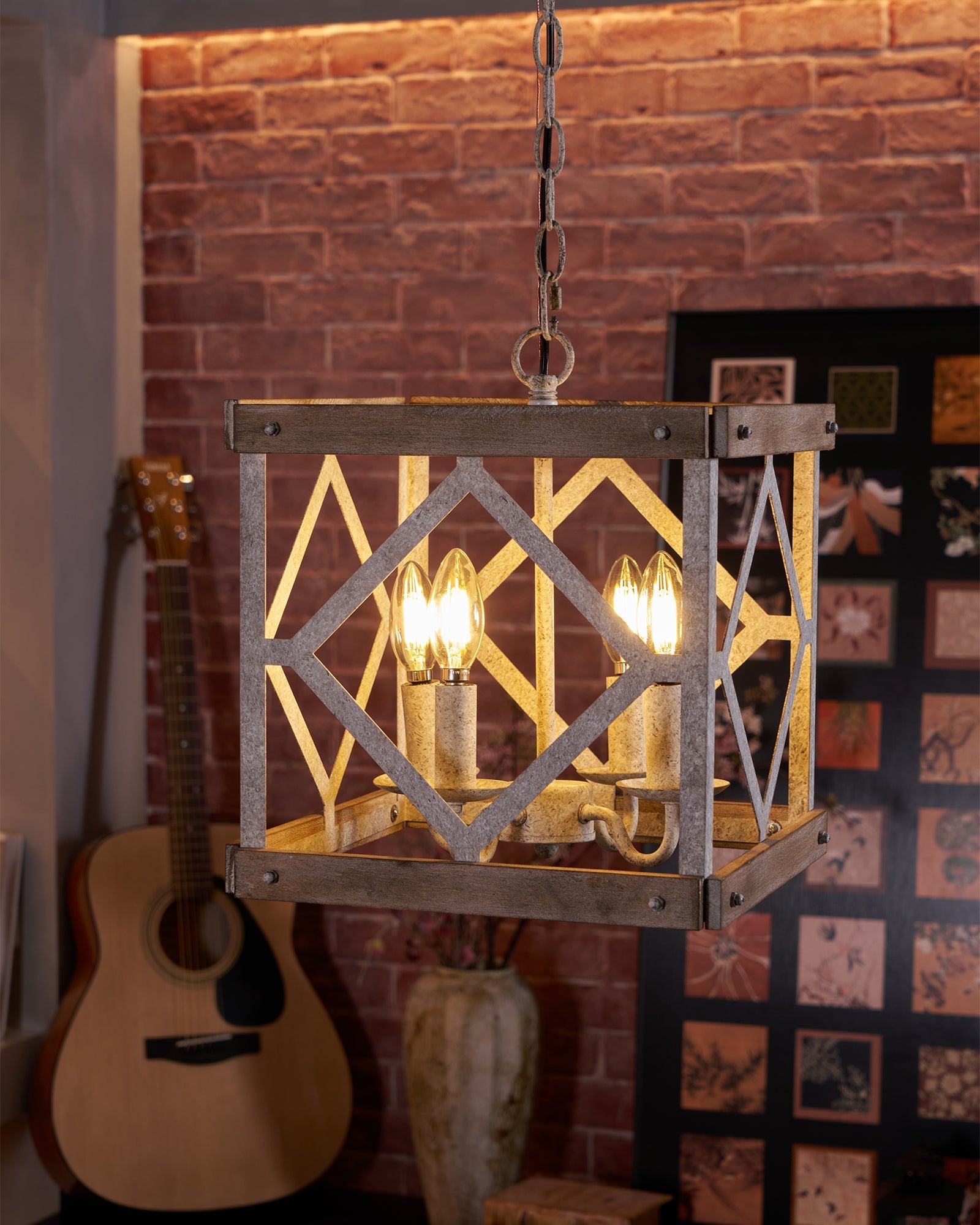 Zelaeora Individual Creativity 4 - Light Wooden Pendant Lamp - Letslighting