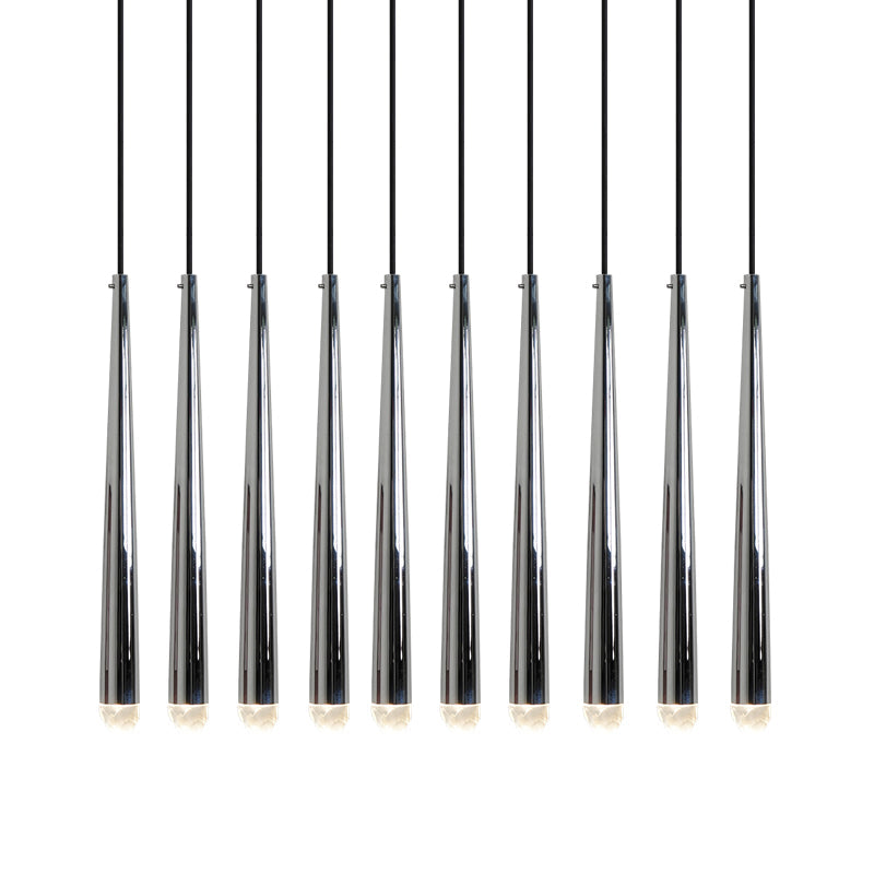 Chandelier with Polished Brass and Crystal Shades Minimalist - Letslighting