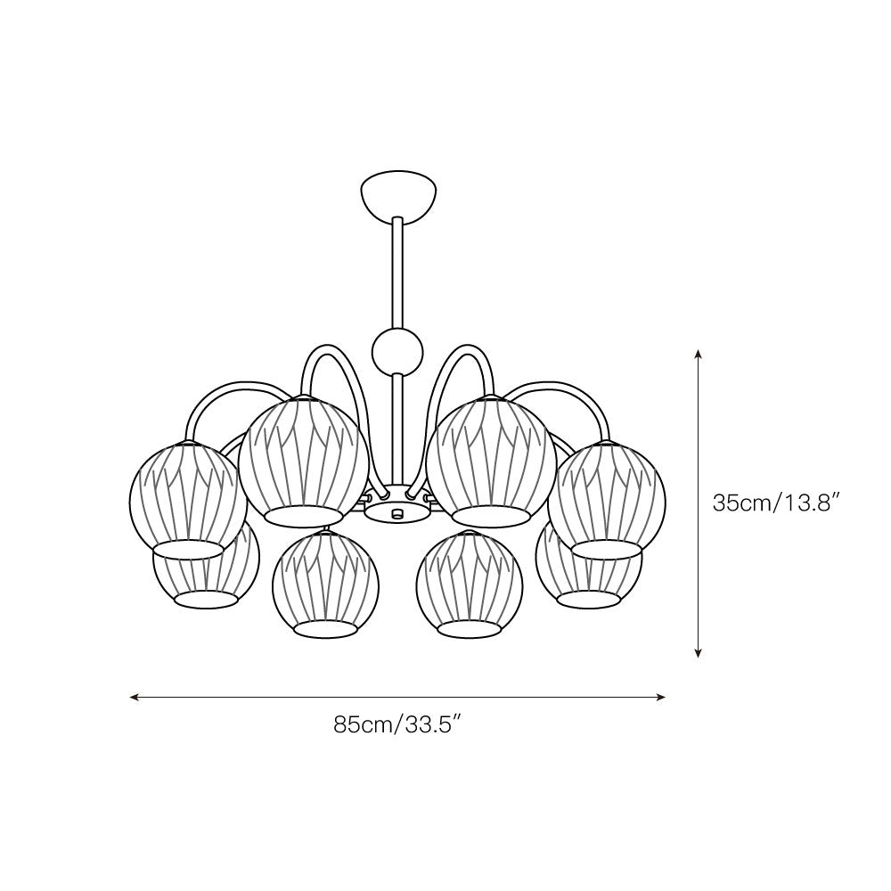 Unoryra Individual Creativity Glass Chandelier - Letslighting
