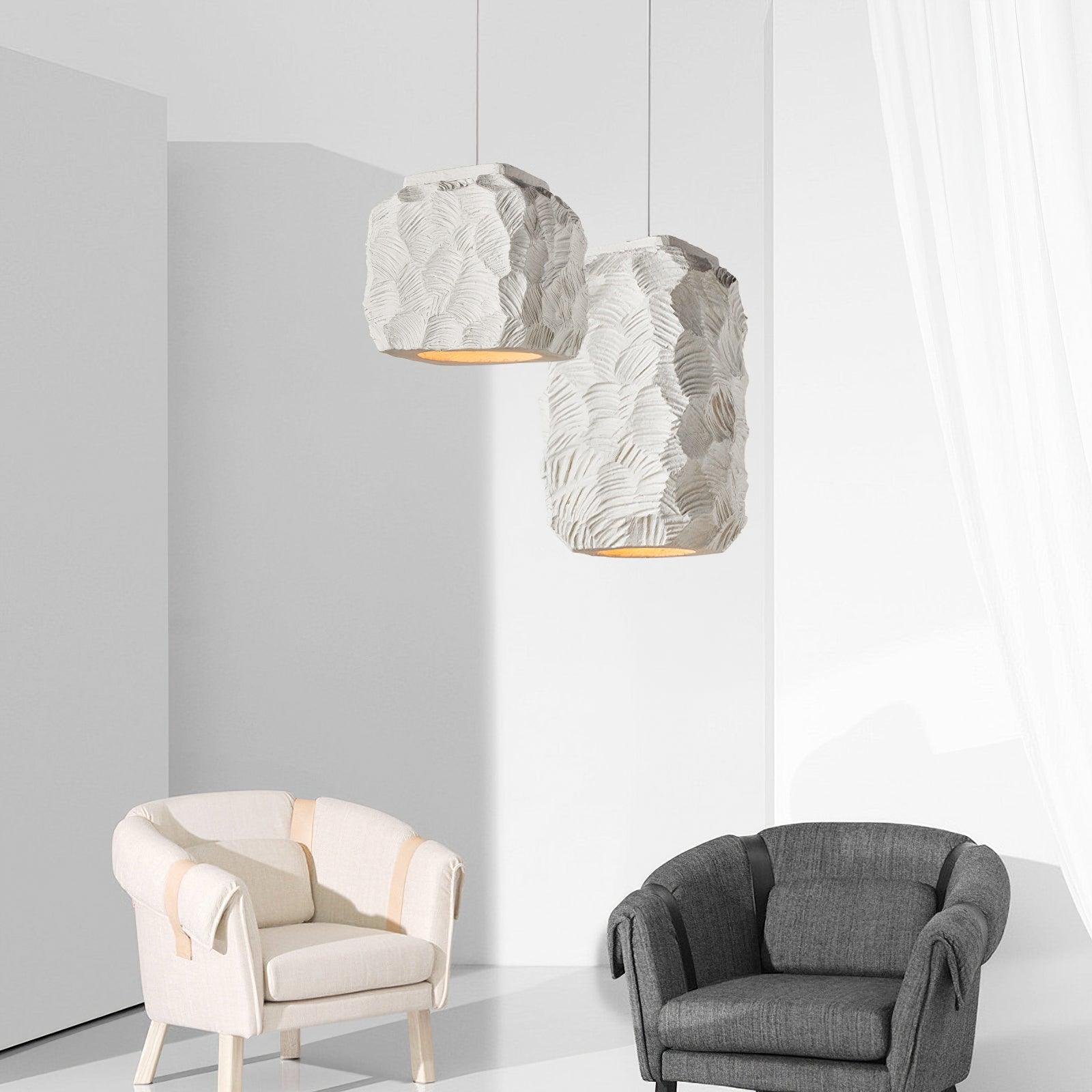 Olsilel Individual Creativity Geometry Resin Pendant Lamp - Letslighting
