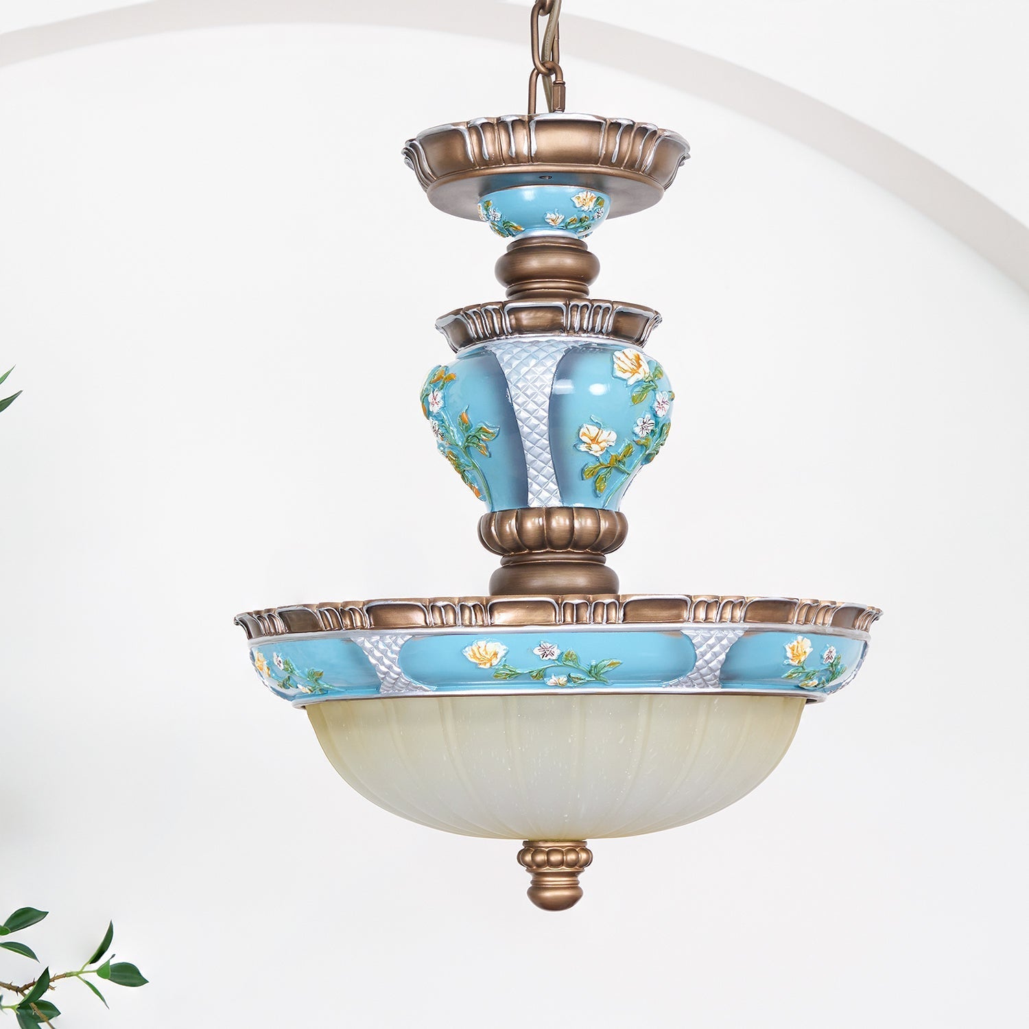 Floralis Retro Resin Pendant Light - Letslighting