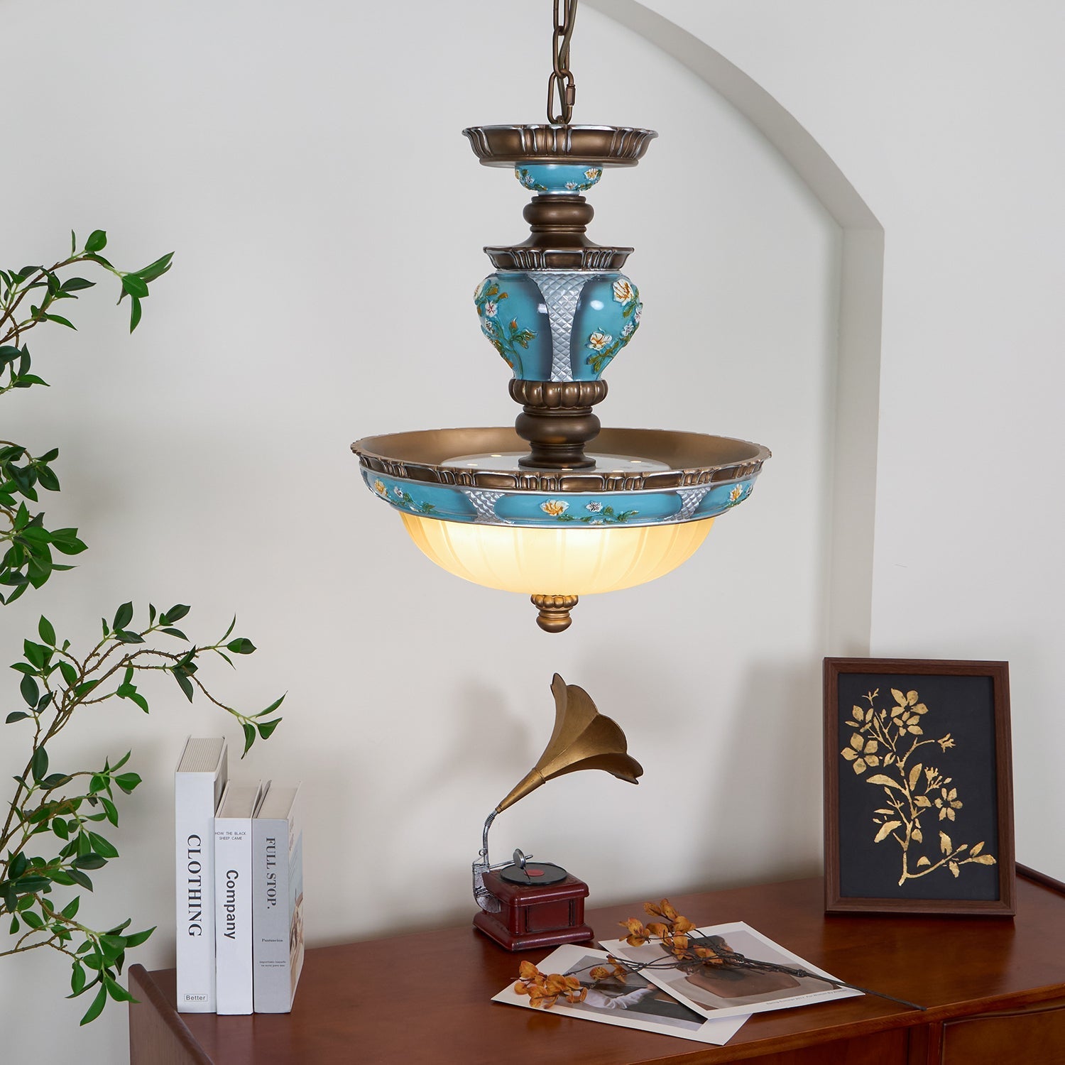 Floralis Retro Resin Pendant Light - Letslighting