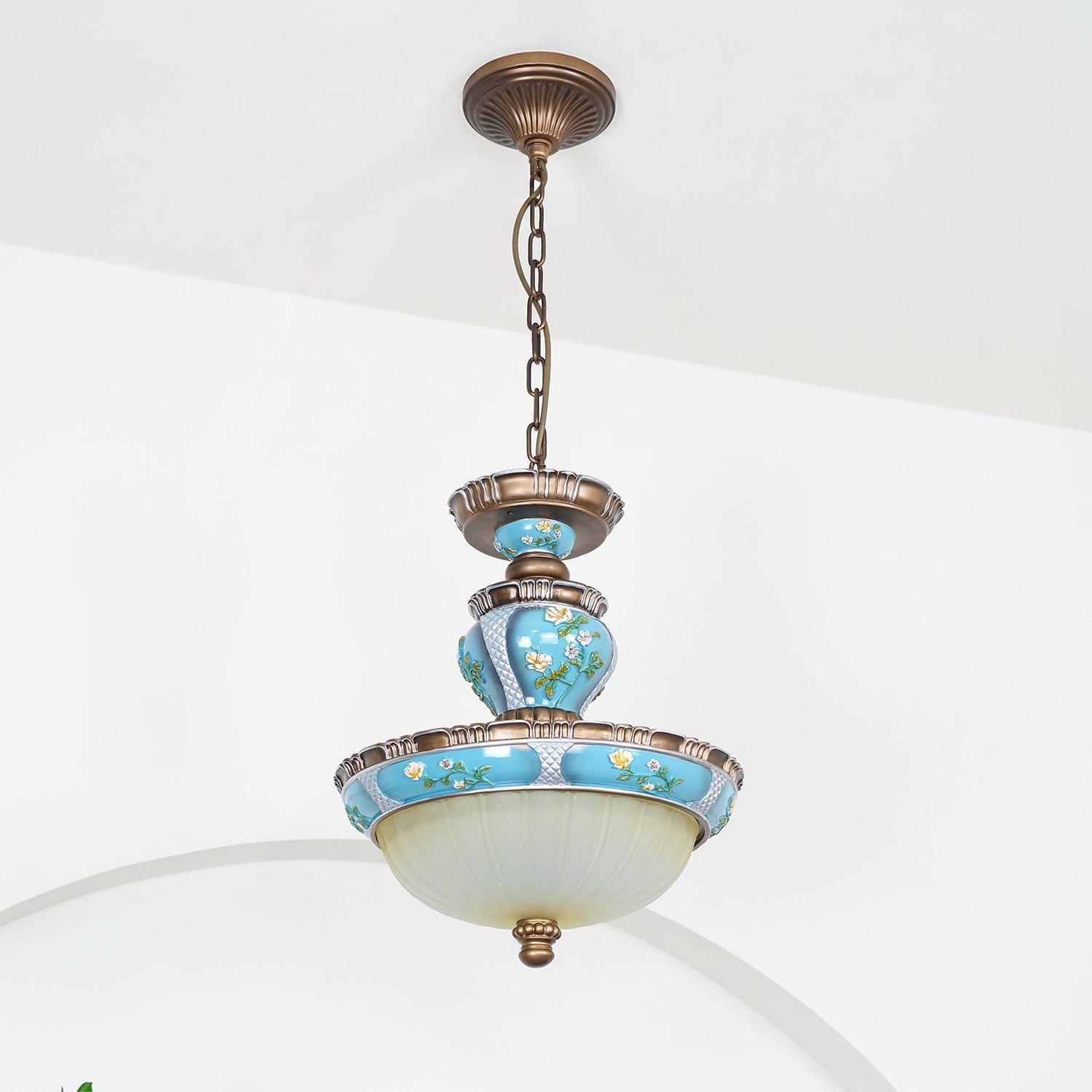 Floralis Retro Resin Pendant Light - Letslighting
