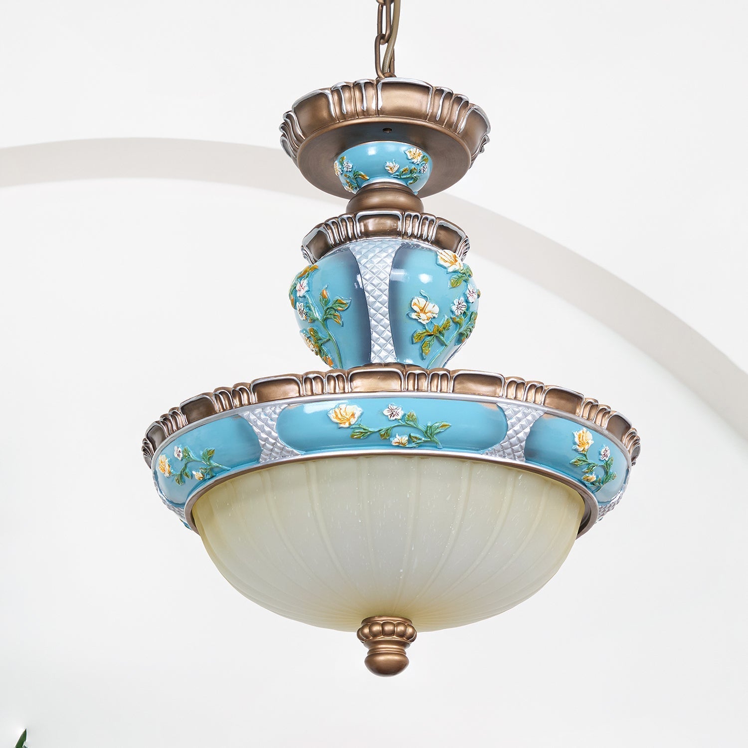 Floralis Retro Resin Pendant Light - Letslighting