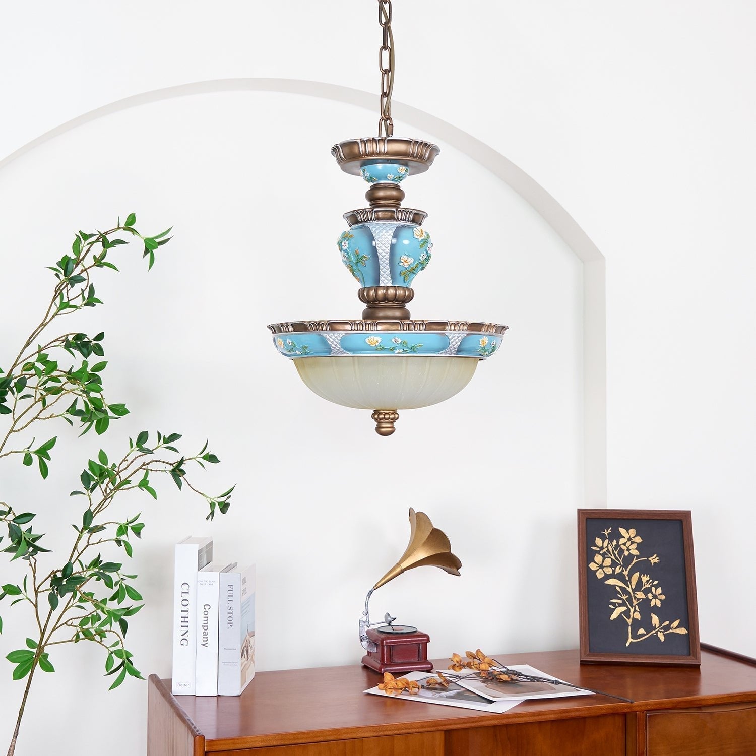 Floralis Retro Resin Pendant Light - Letslighting