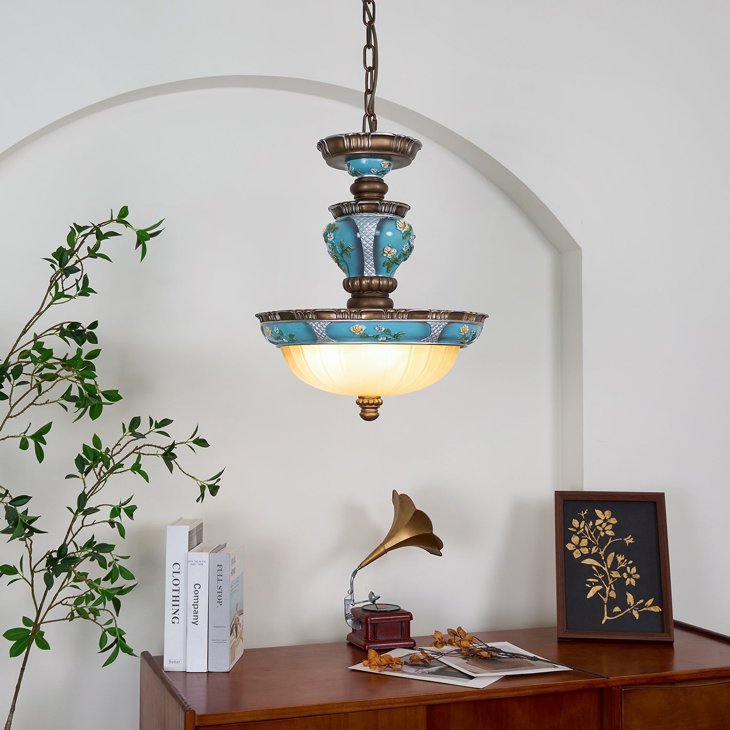 Floralis Retro Resin Pendant Light - Letslighting