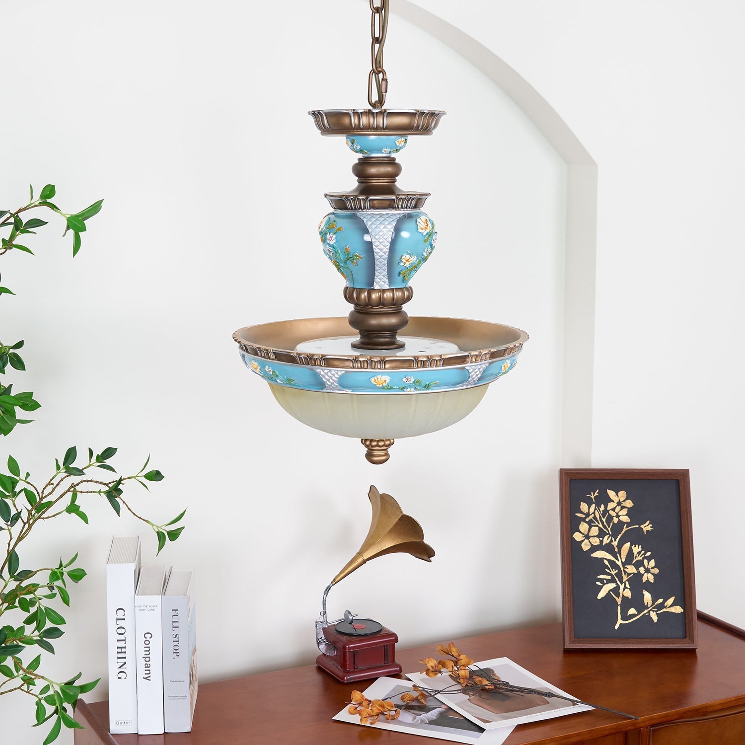 Floralis Retro Resin Pendant Light - Letslighting