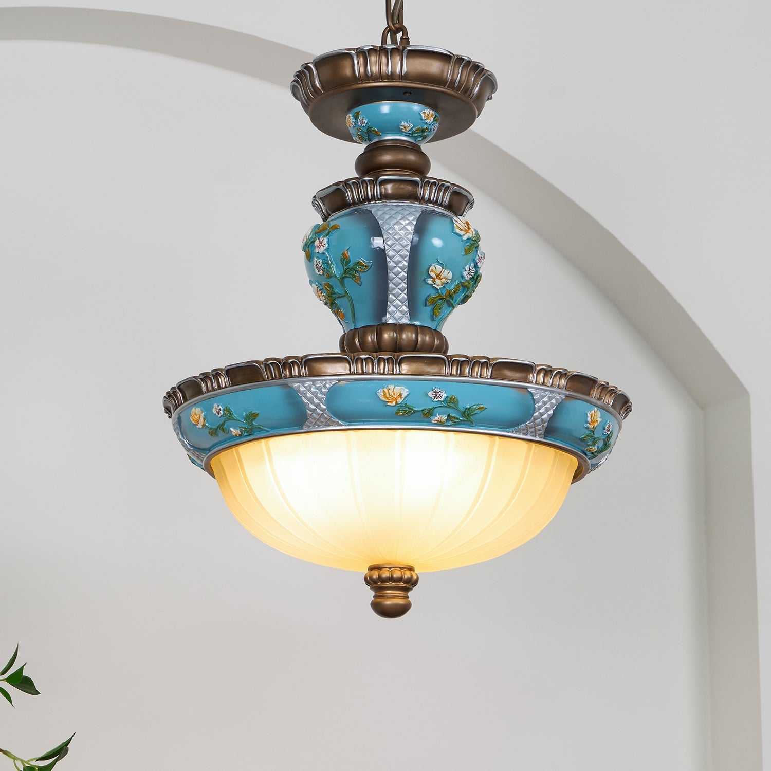 Floralis Retro Resin Pendant Light - Letslighting