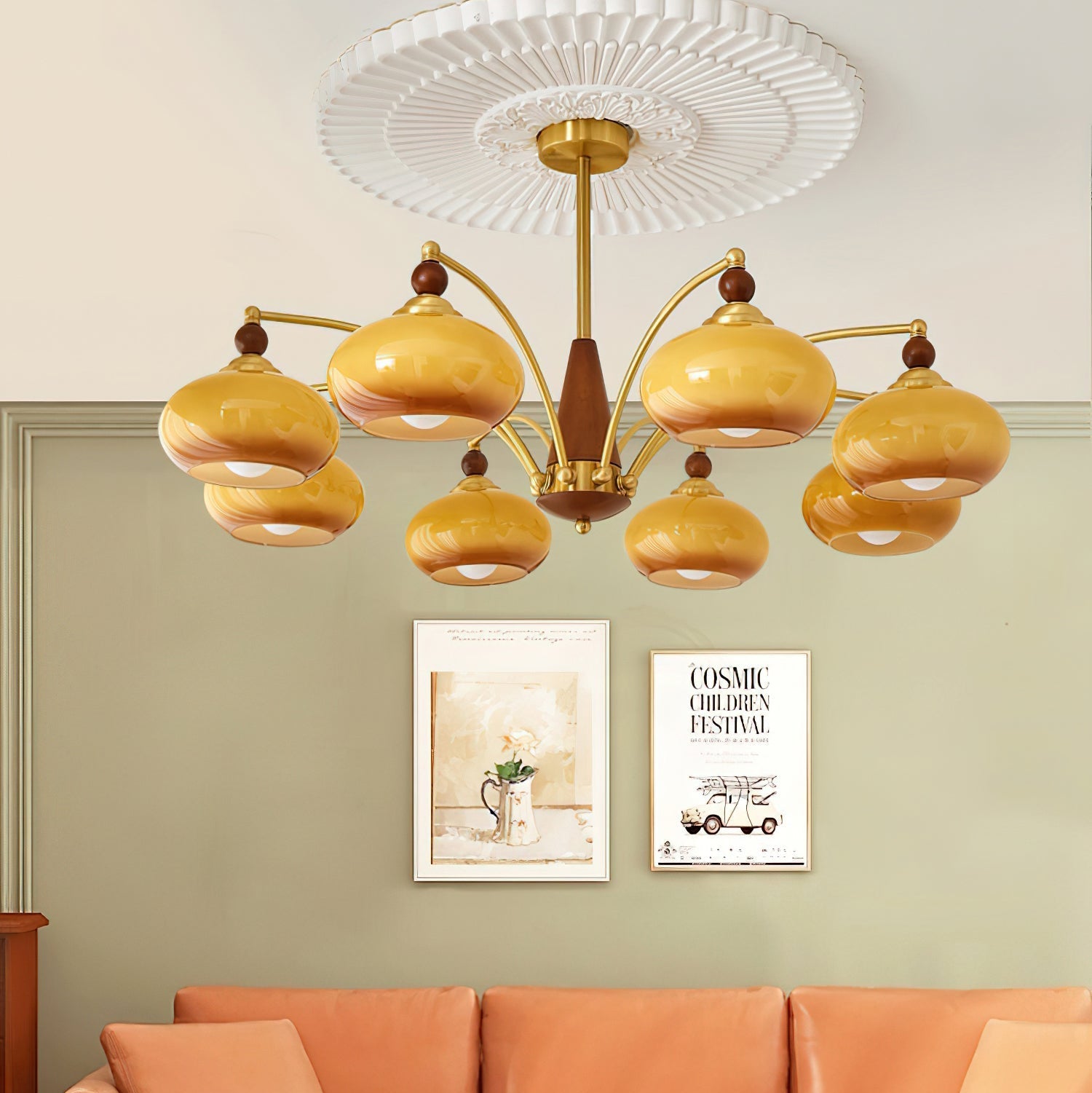 Valentina Retro Chandelier Cluster
