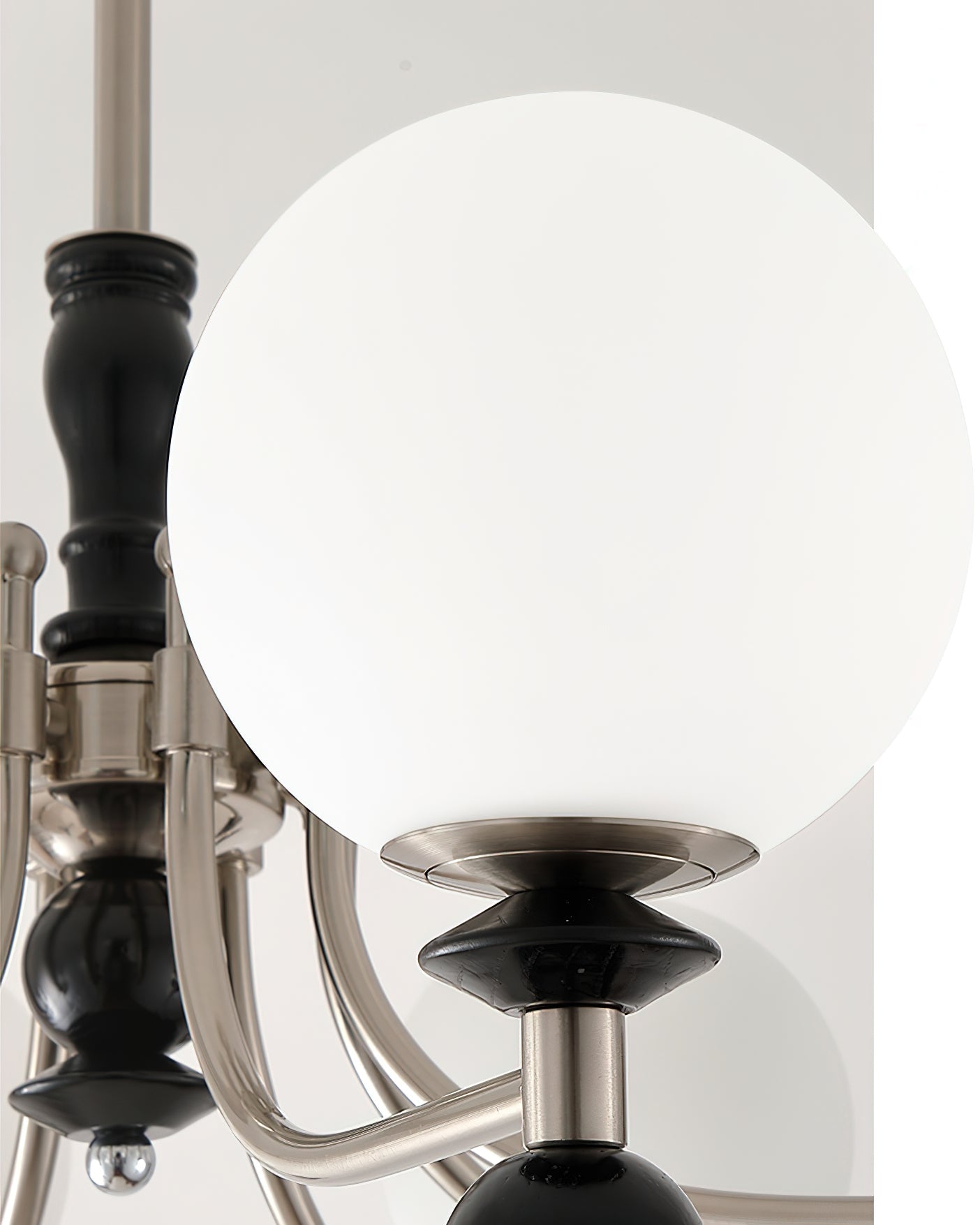 Retro Ellan Chandelier Glass Globe Polished - Letslighting