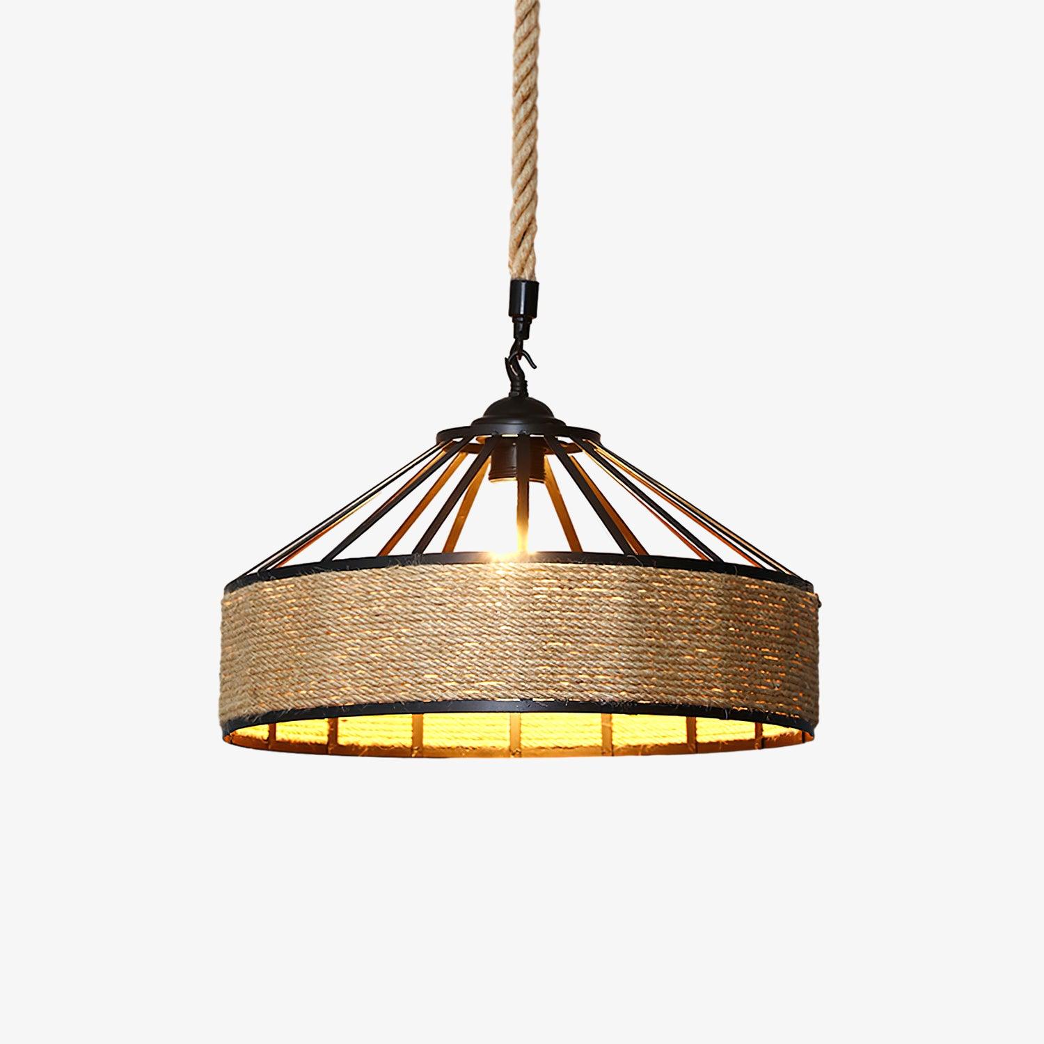 Alshaan Retro Hemp Rope Exquisite Pendant Light - Letslighting