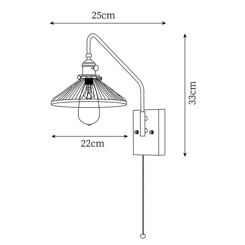 Fayel Pleated Shade Wall Lamp - Letslighting