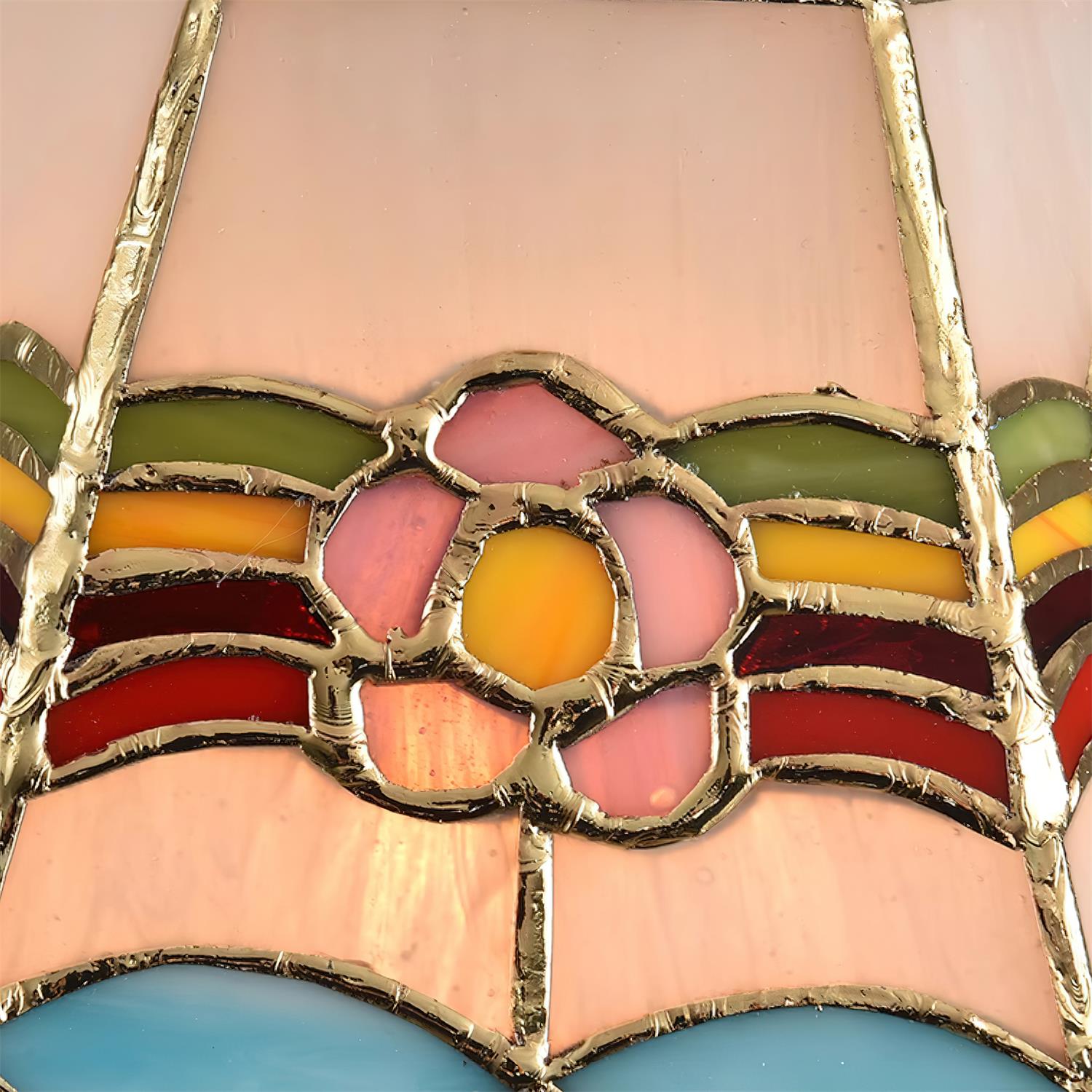 Tiffany Retro Glass Pendant Lights Floral - Letslighting
