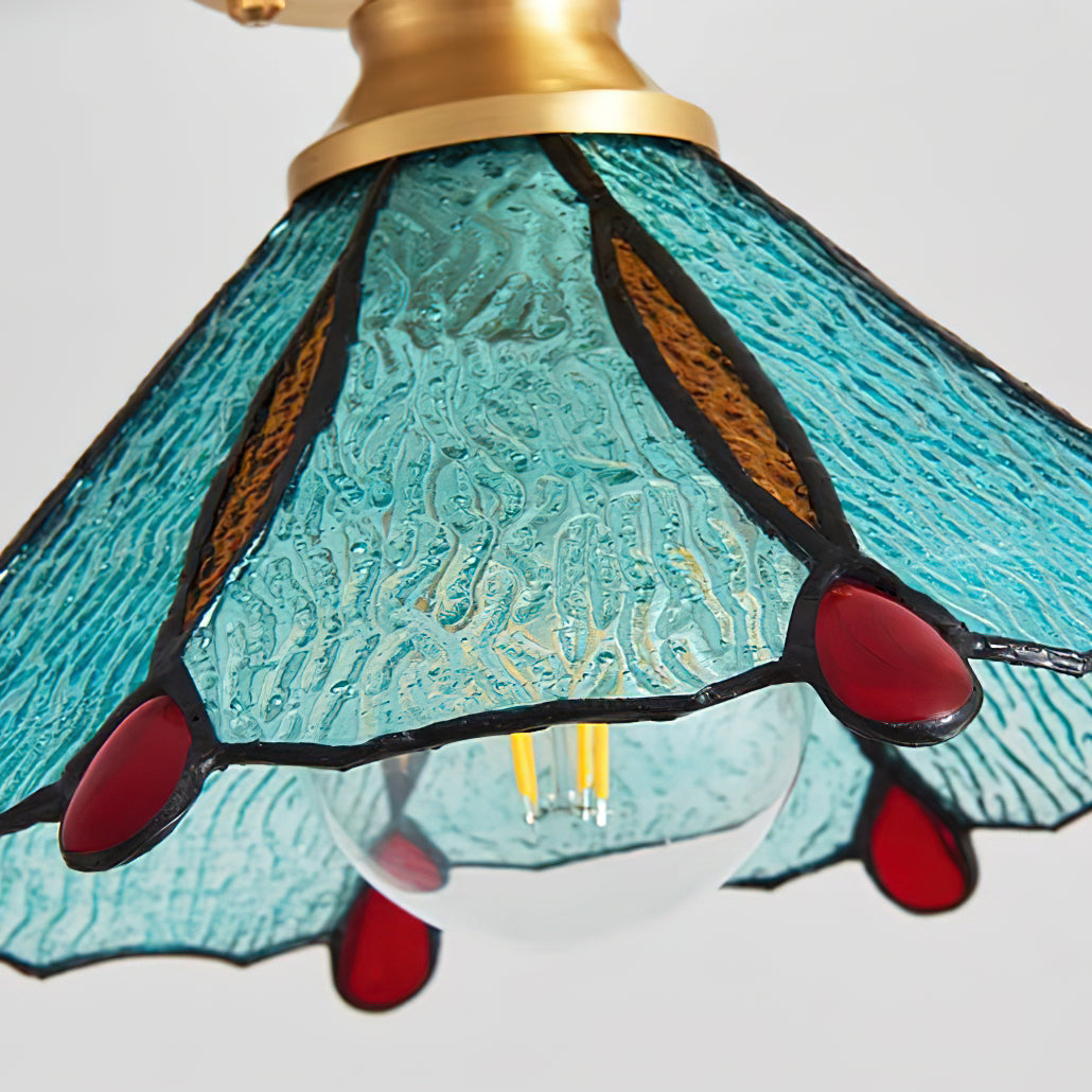 Civelle Tiffany Style Stained Glass Ceiling Light - Letslighting