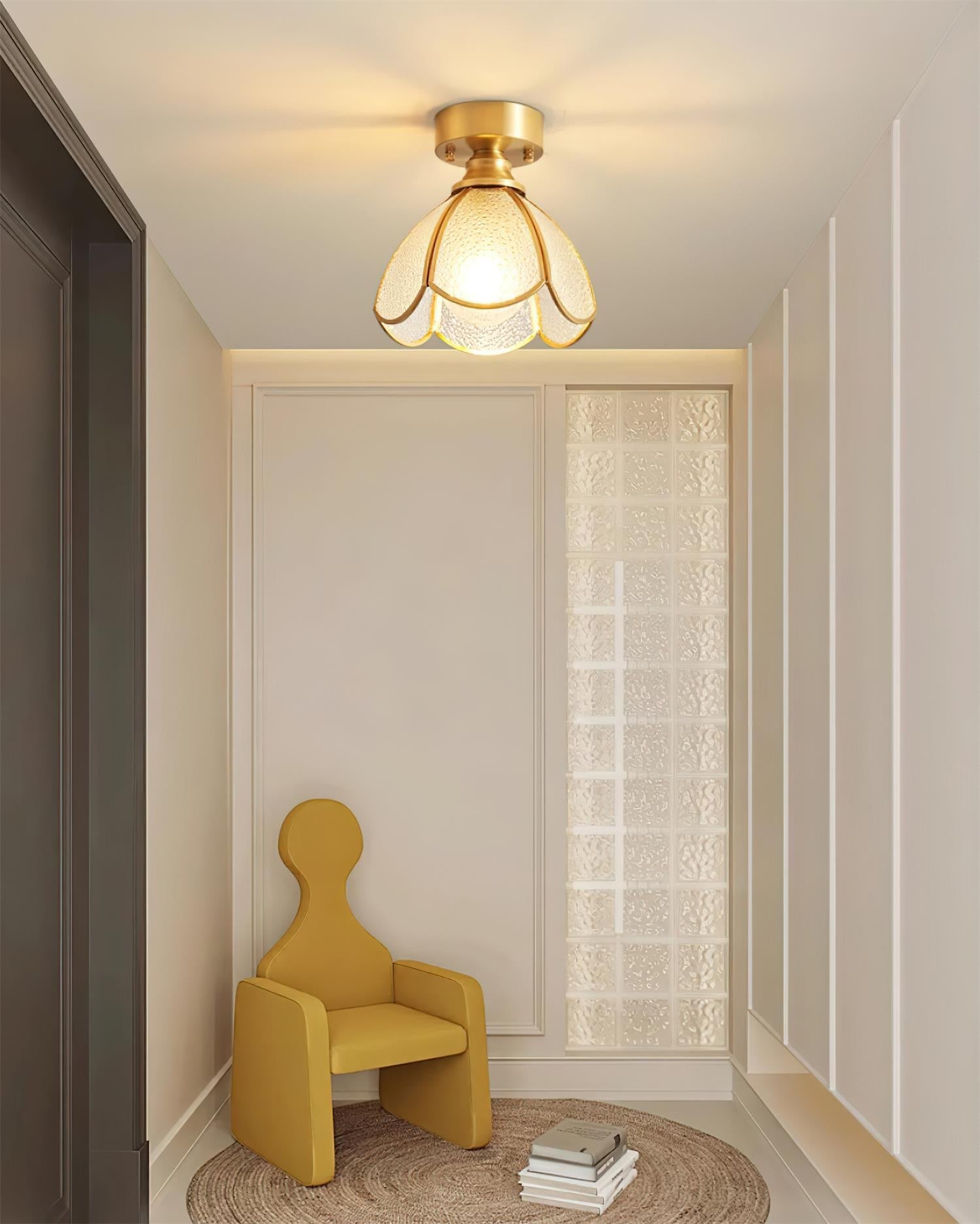 Civelle Tiffany Style Stained Glass Ceiling Light - Letslighting