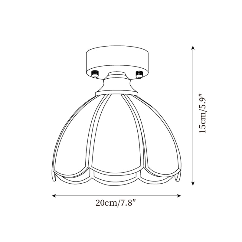 Civelle Tiffany Style Stained Glass Ceiling Light - Letslighting