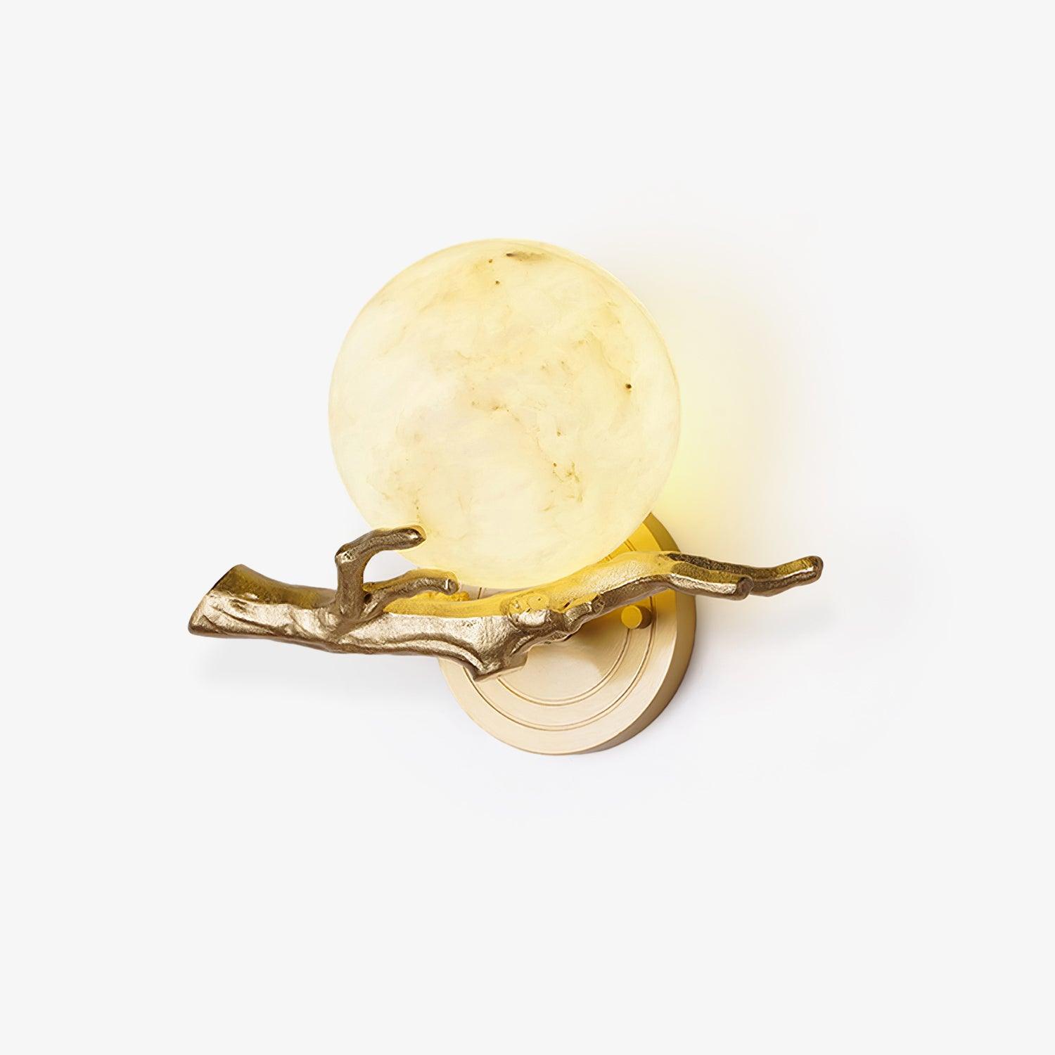 Avzorion Retro Twigs Brass Marble Wall Lamp - Letslighting