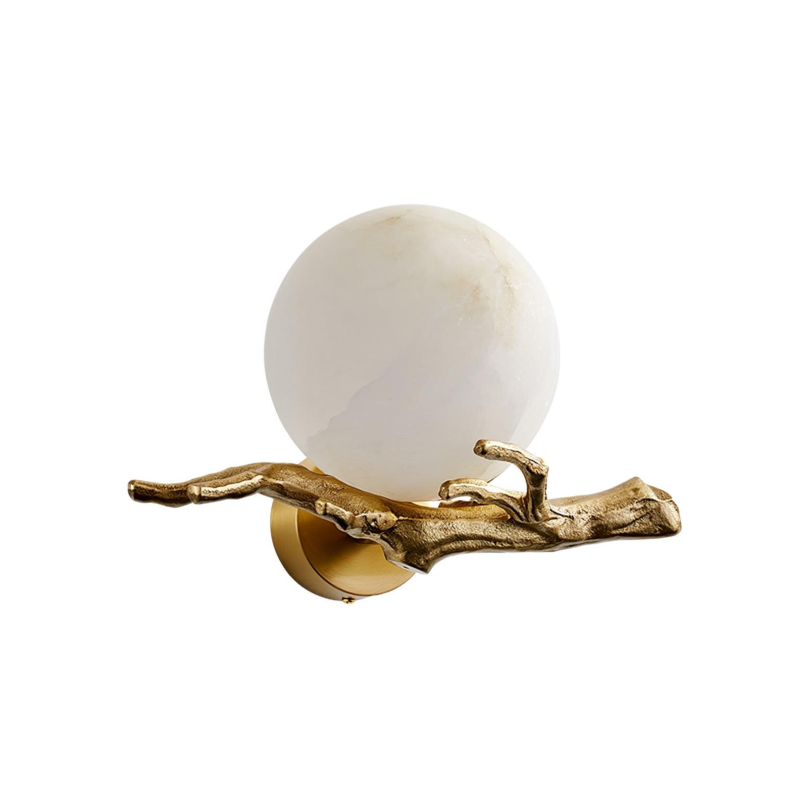 Avzorion Retro Twigs Brass Marble Wall Lamp - Letslighting