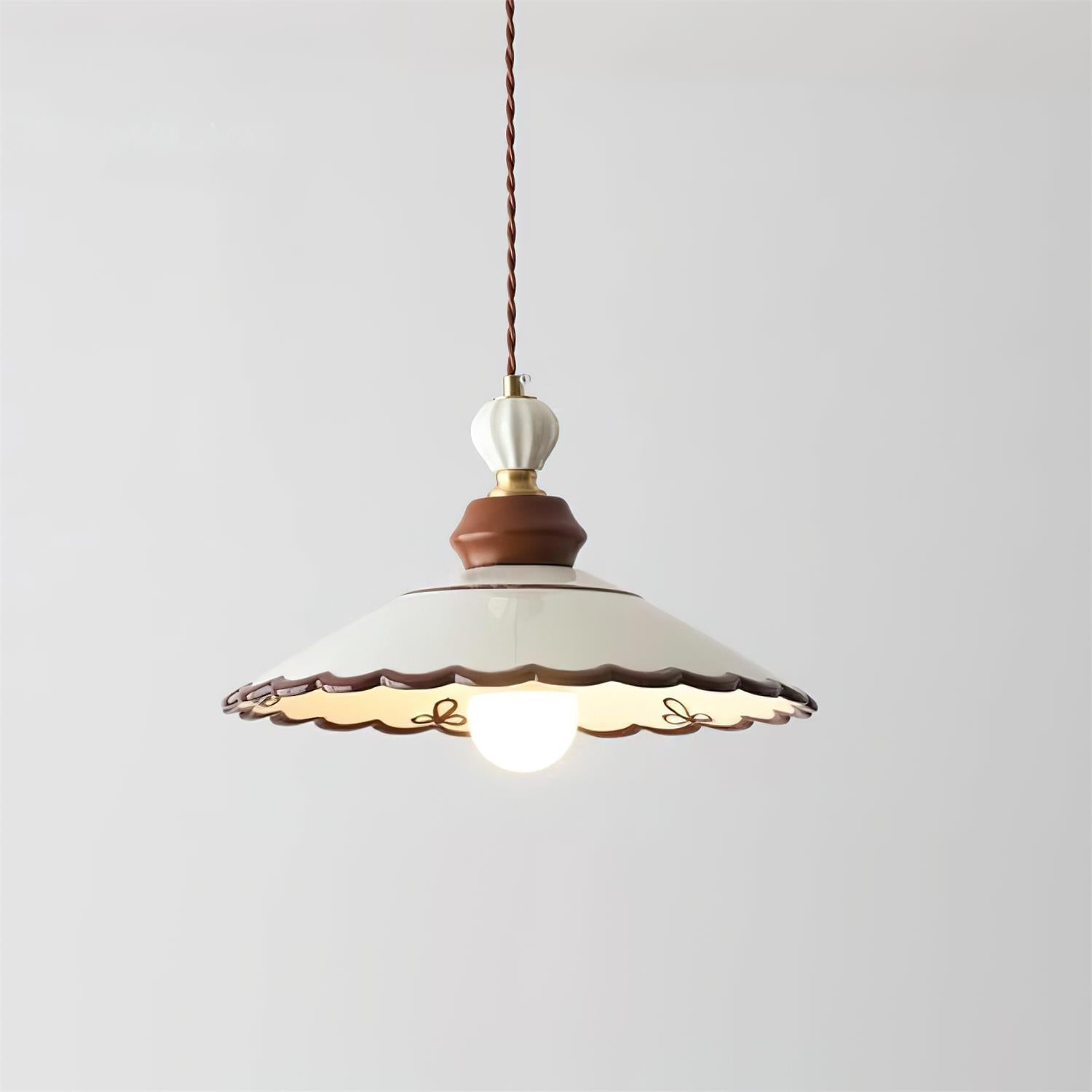 Revelyn Pendant Lamp Scalloped Ribbon - Letslighting