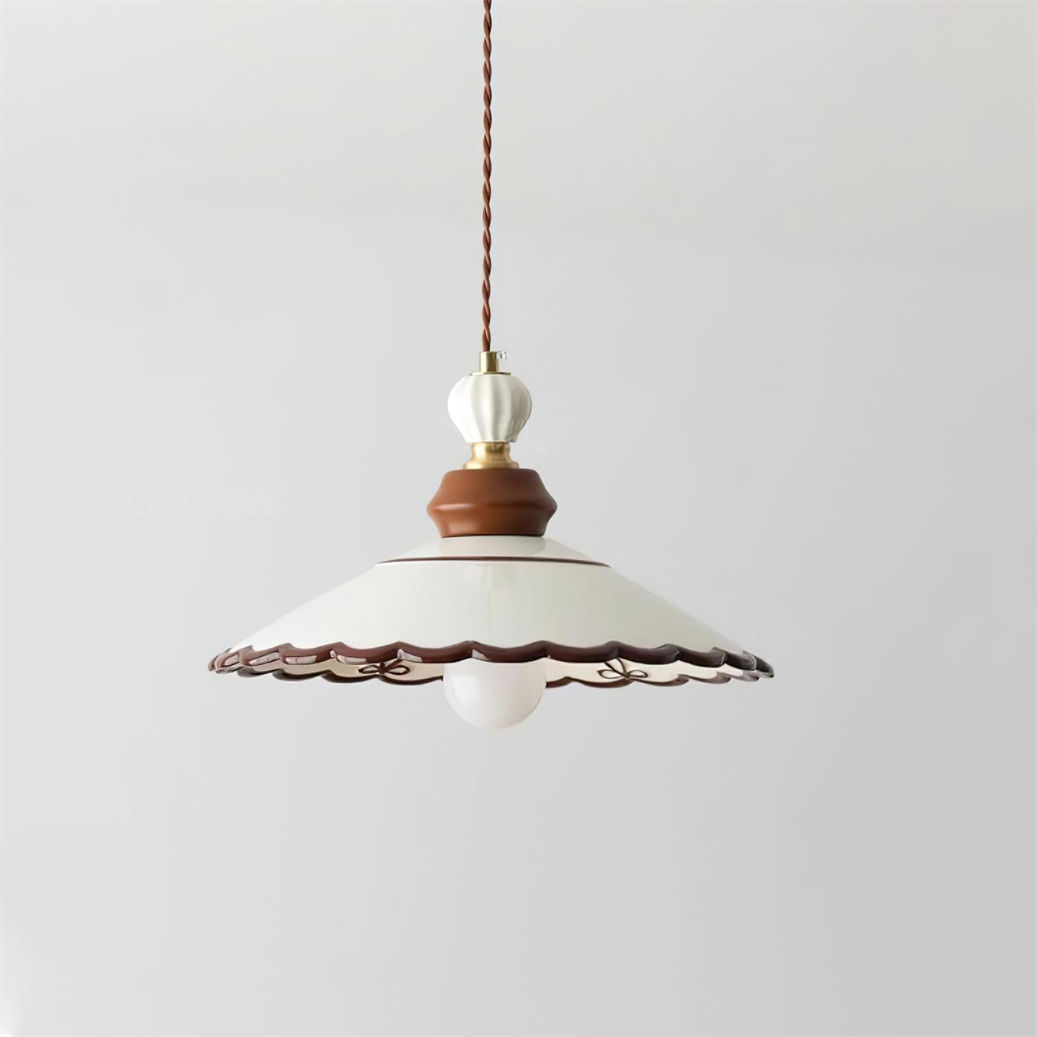 Revelyn Pendant Lamp Scalloped Ribbon - Letslighting