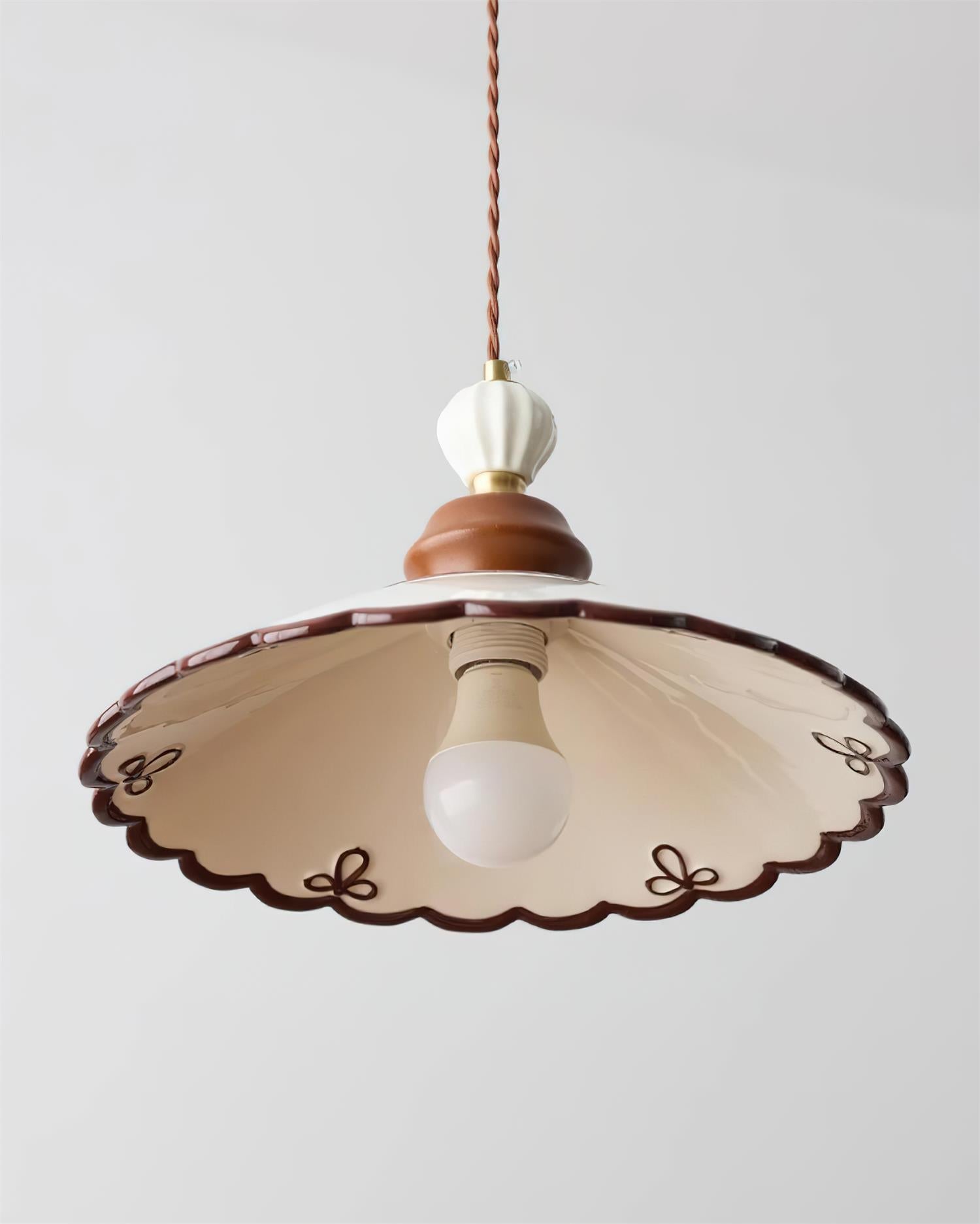 Revelyn Pendant Lamp Scalloped Ribbon - Letslighting