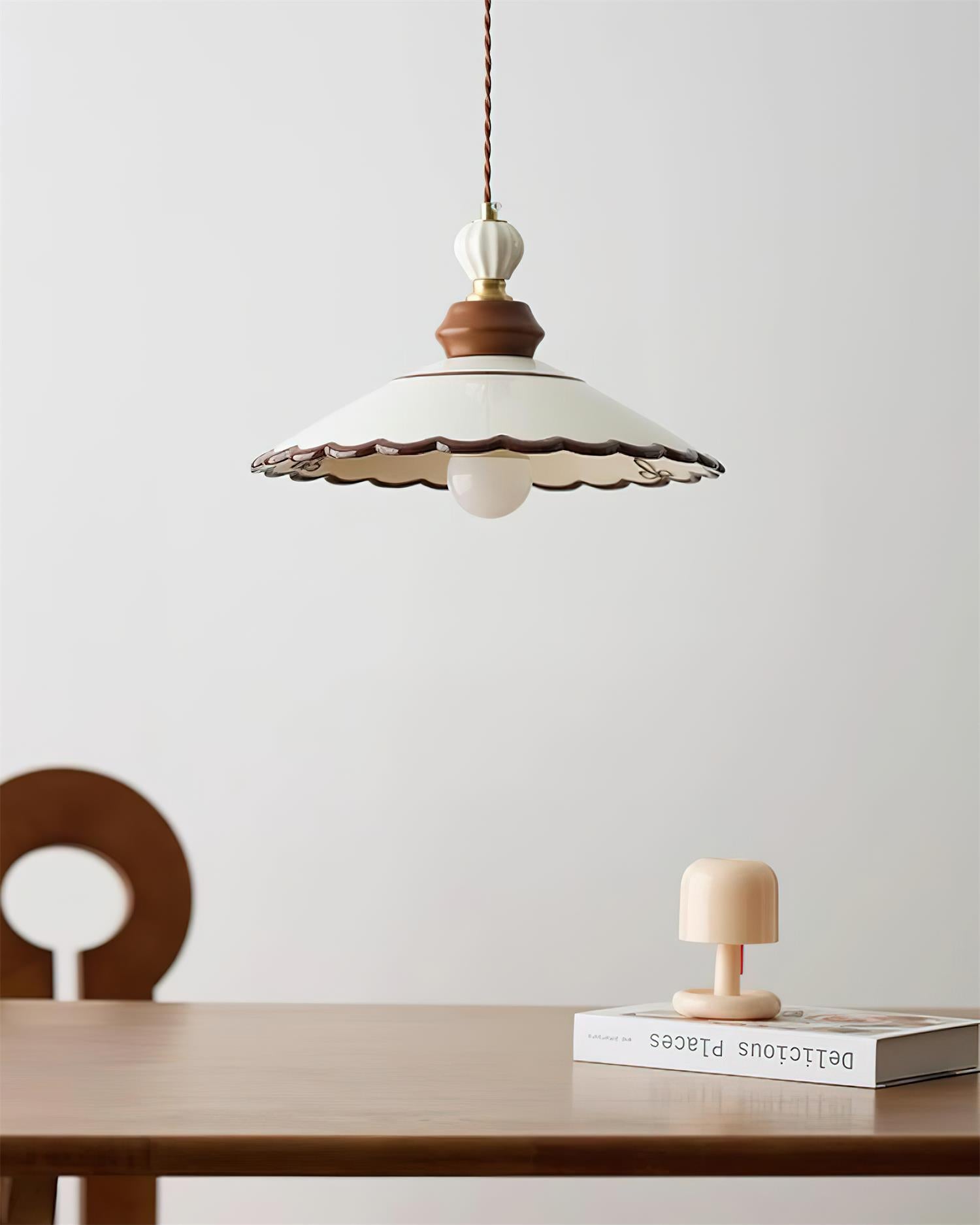 Revelyn Pendant Lamp Scalloped Ribbon - Letslighting