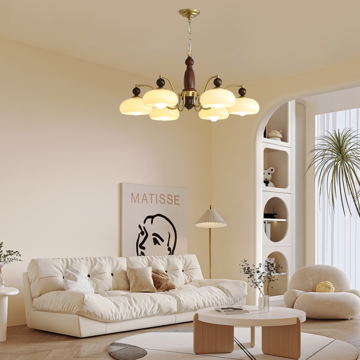 Aurora Chandelier Revival Crown Rustic - Letslighting