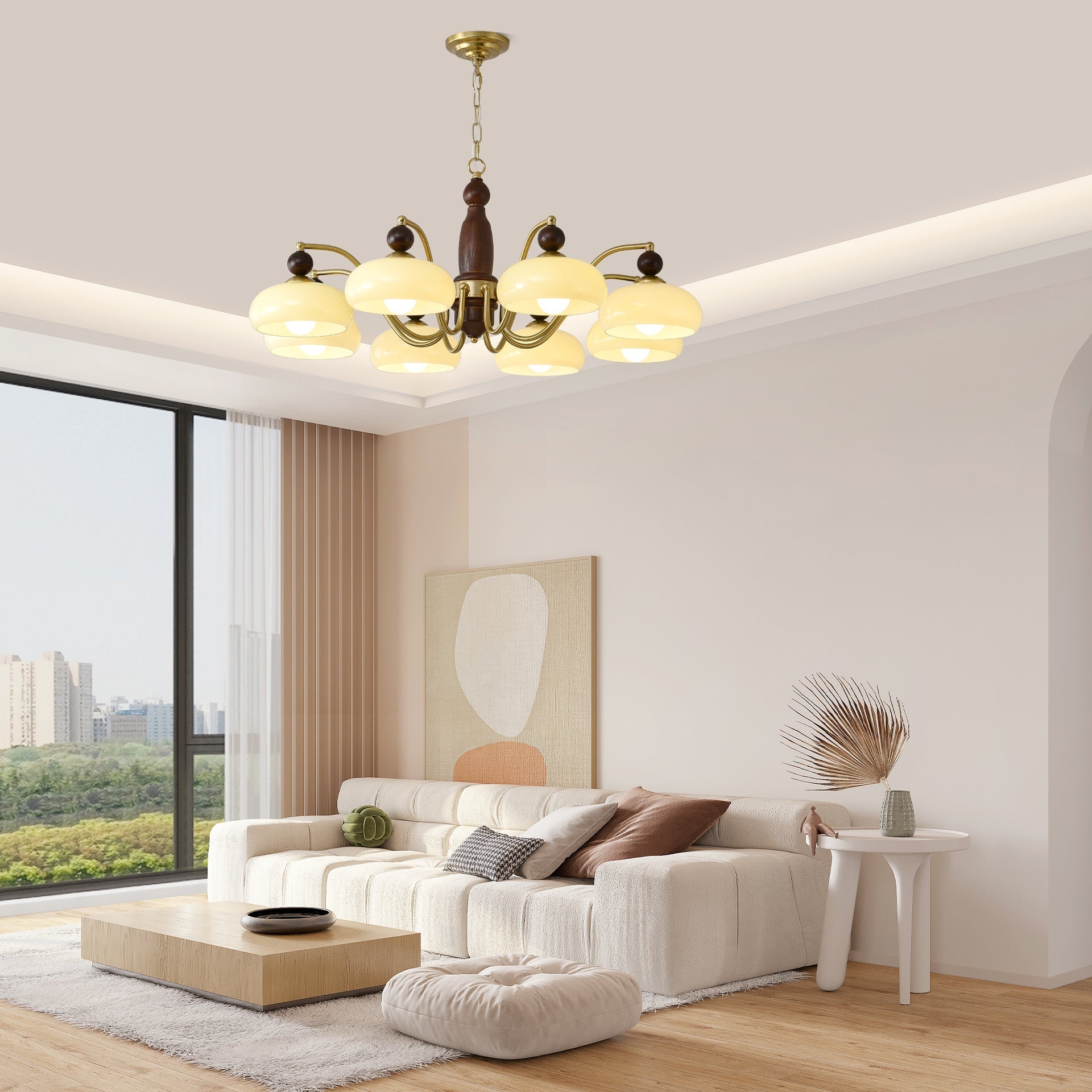 Aurora Chandelier Revival Crown Rustic - Letslighting
