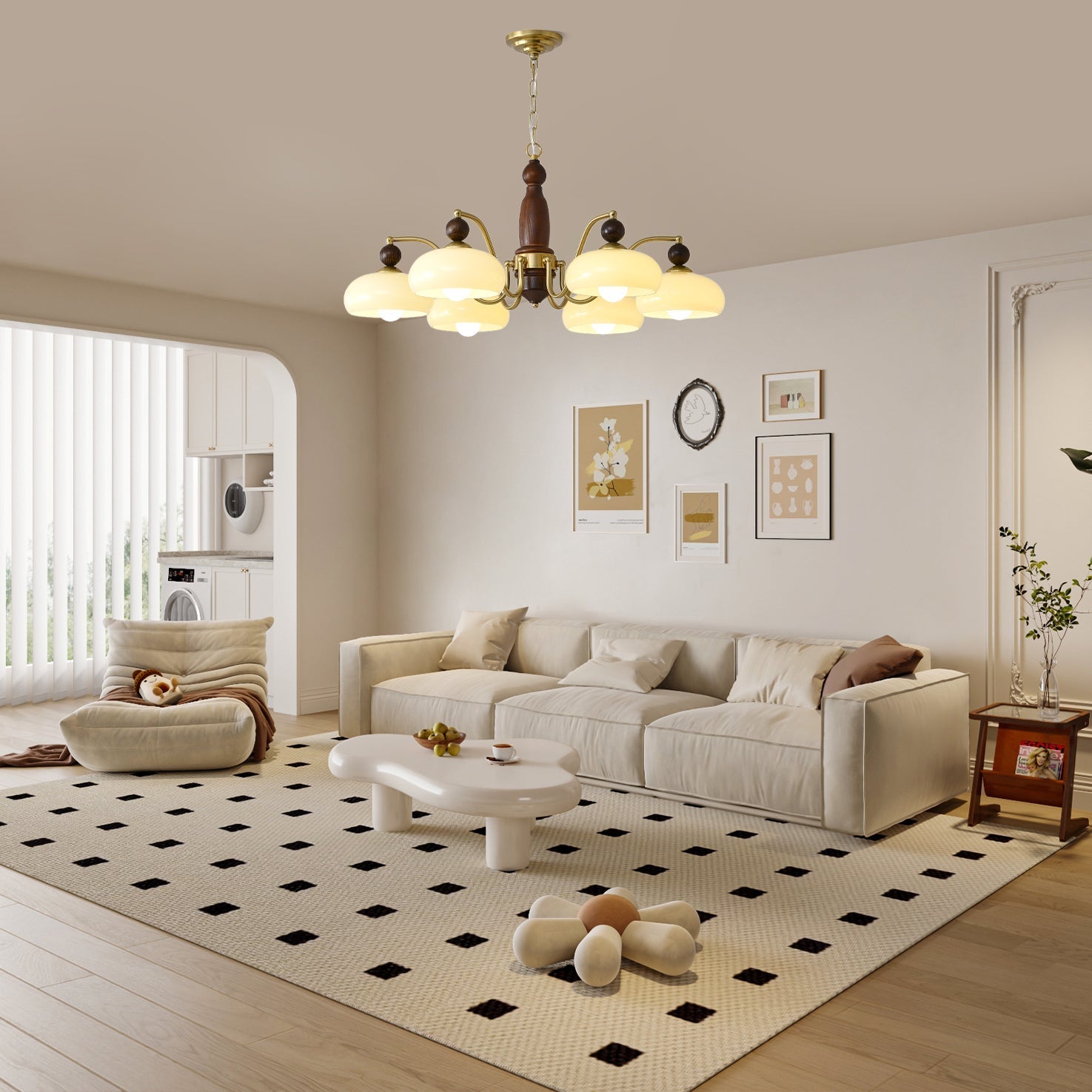 Aurora Chandelier Revival Crown Rustic - Letslighting