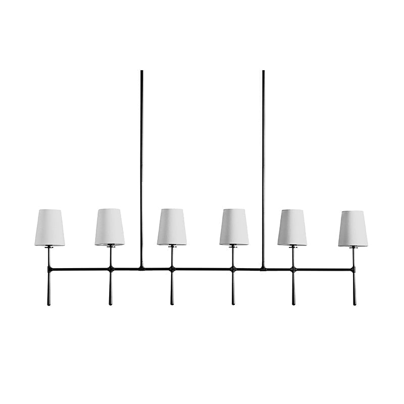 Eurvinen Vintage Industrial Linear Fabric Chandelier - Letslighting