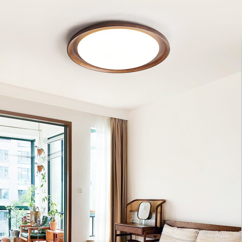 Rhylen Minimalist Acrylic & Wood Ceiling light