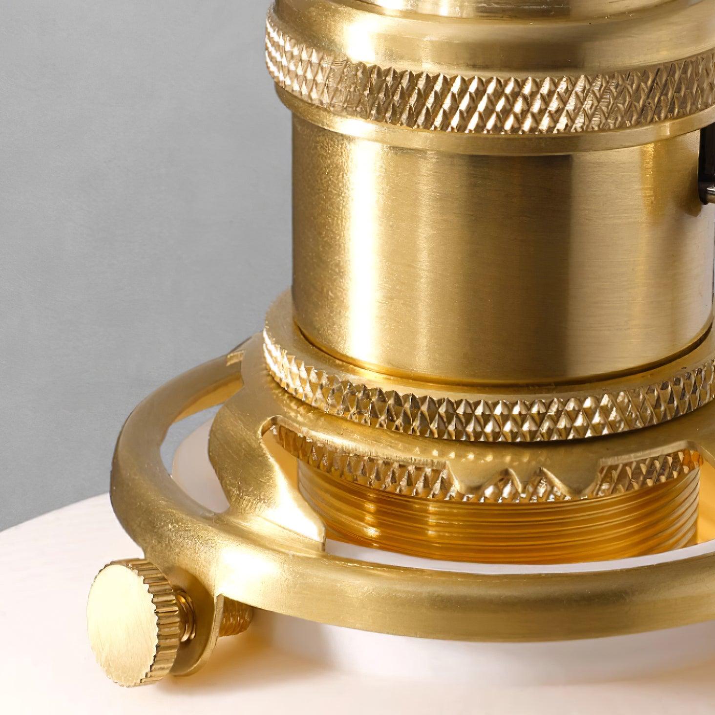 Pendant Lamp Ribbed White Ceramic with Brass Handle - Letslighting