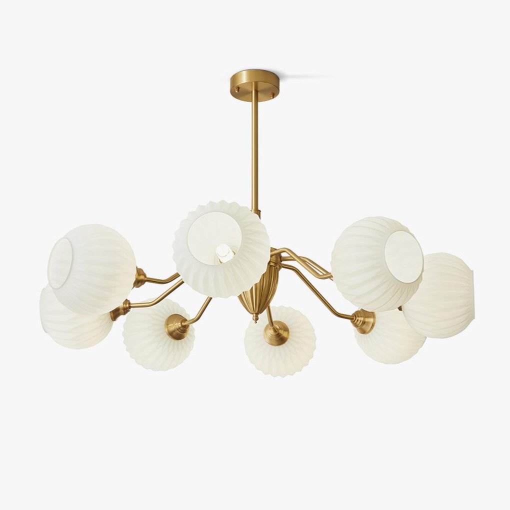 Zanora Vintage Brass Chandelier - Letslighting