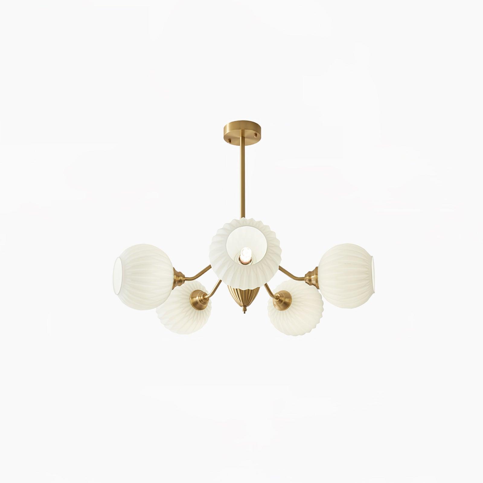 Zanora Vintage Brass Chandelier - Letslighting