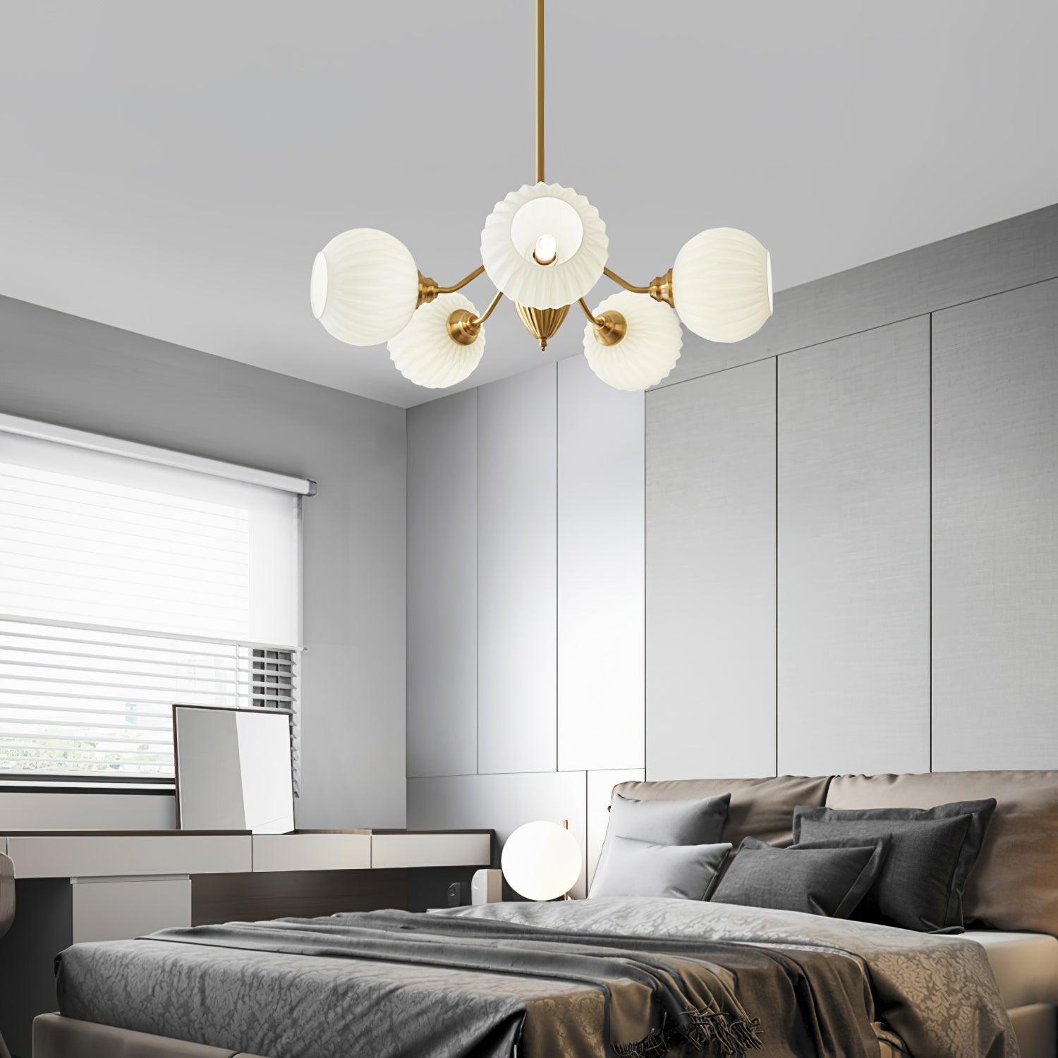Zanora Vintage Brass Chandelier - Letslighting