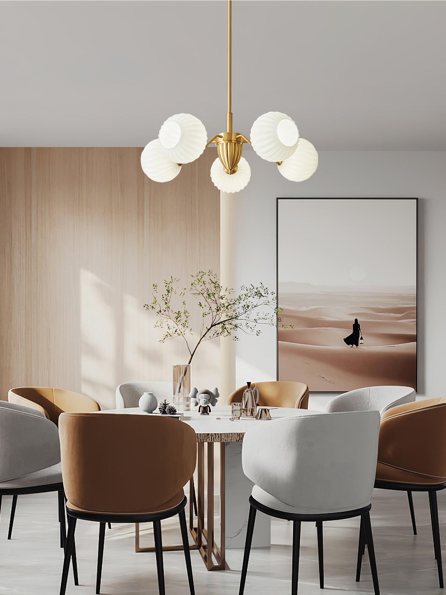 Zanora Vintage Brass Chandelier - Letslighting