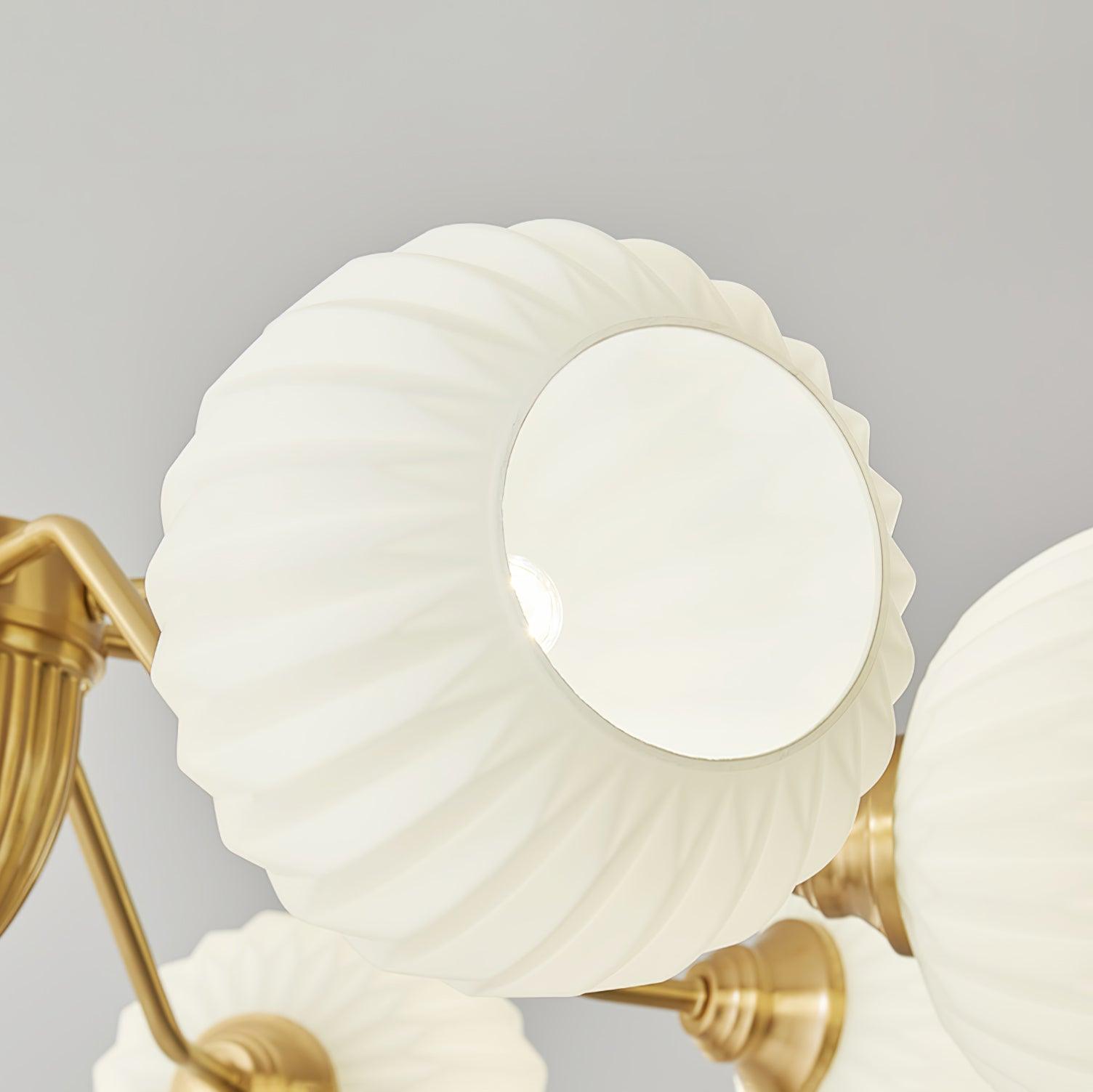 Zanora Vintage Brass Chandelier - Letslighting